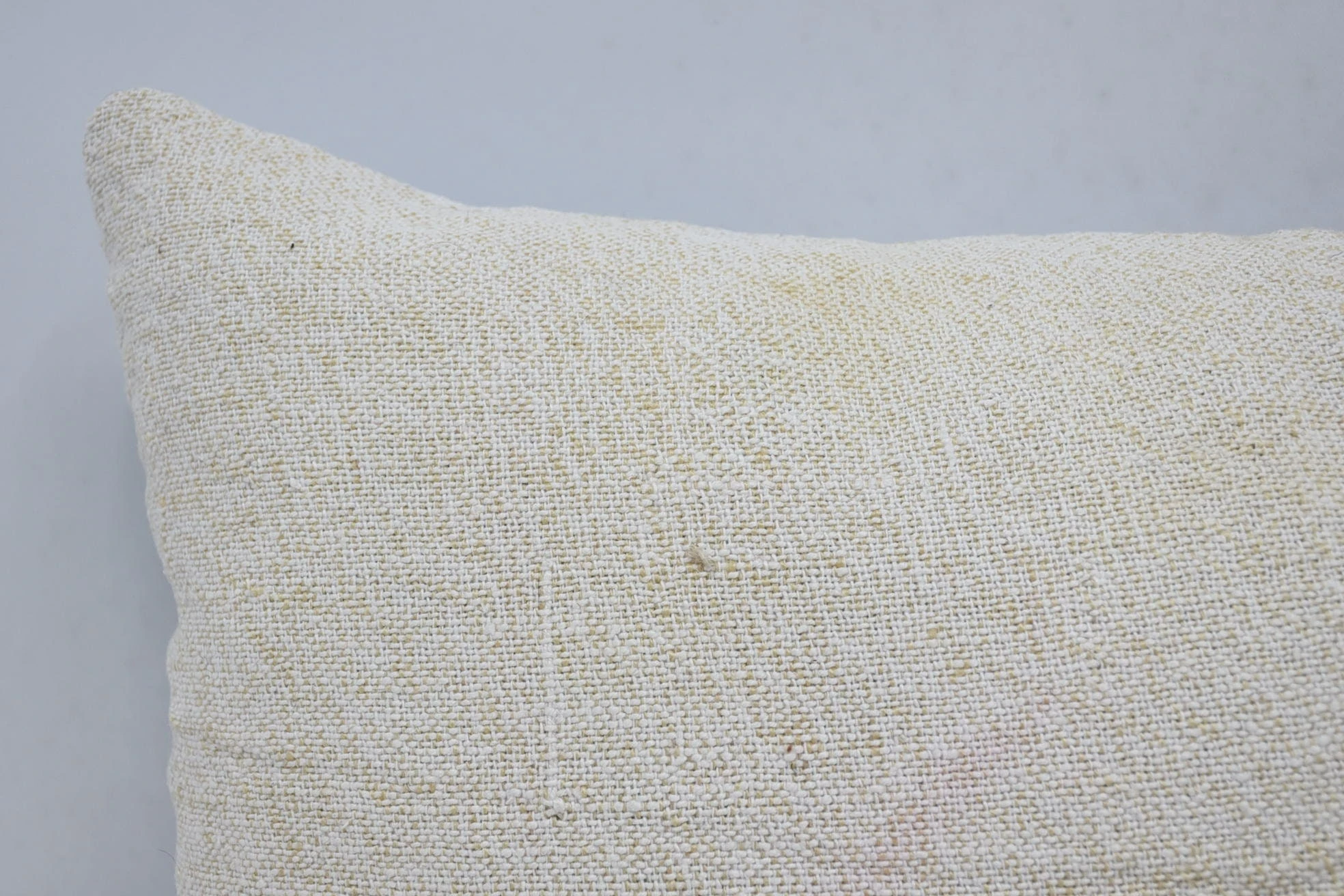 Vintage Kilim Throw Pillow, Handwoven Pillow Cover Cushion Case, 16"x24" White Pillow Case, Boho Pillow, Turkish Kilim Pillow