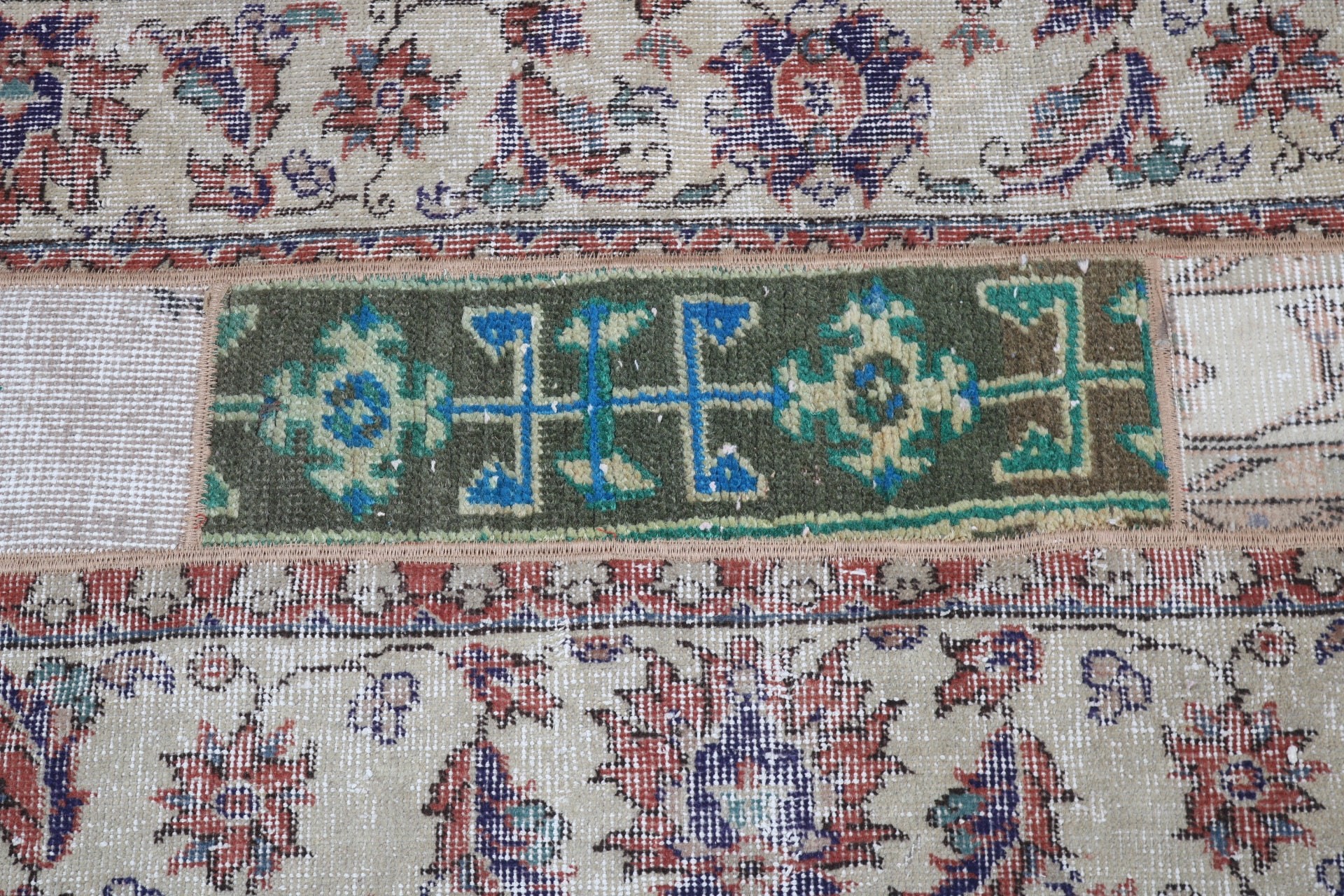 2.1x4.6 ft Küçük Halılar, Vintage Halı, Anadolu Halısı, Bej Yatak Odası Halısı, Modern Halılar, Türk Halısı, Duvara Asılı Halılar, Banyo Halısı, Aztek Halısı