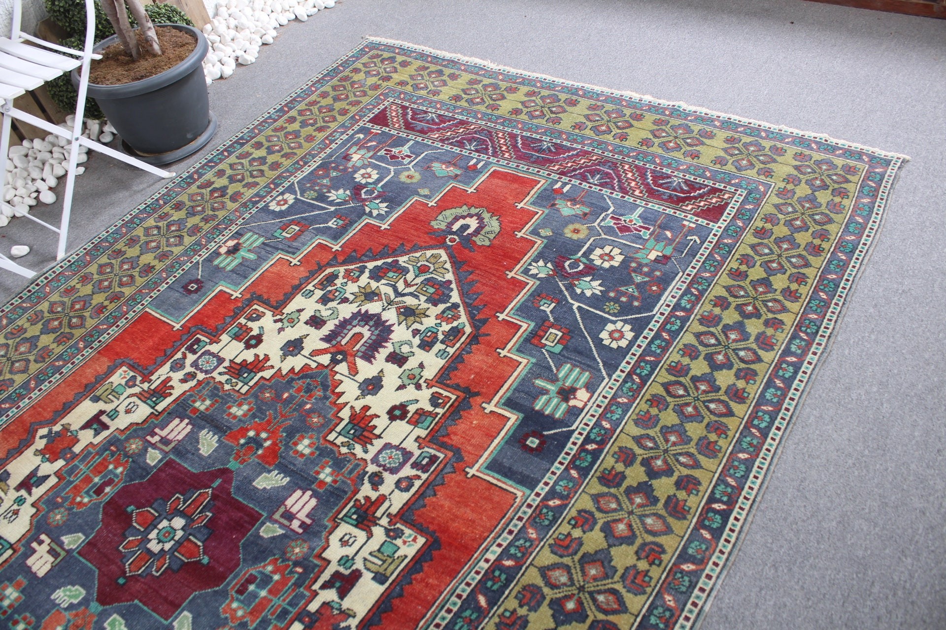 Office Rug, Red Bedroom Rug, Dining Room Rug, 6x11.3 ft Large Rugs, Turkish Rug, Floor Rug, Vintage Rug, Living Room Rug