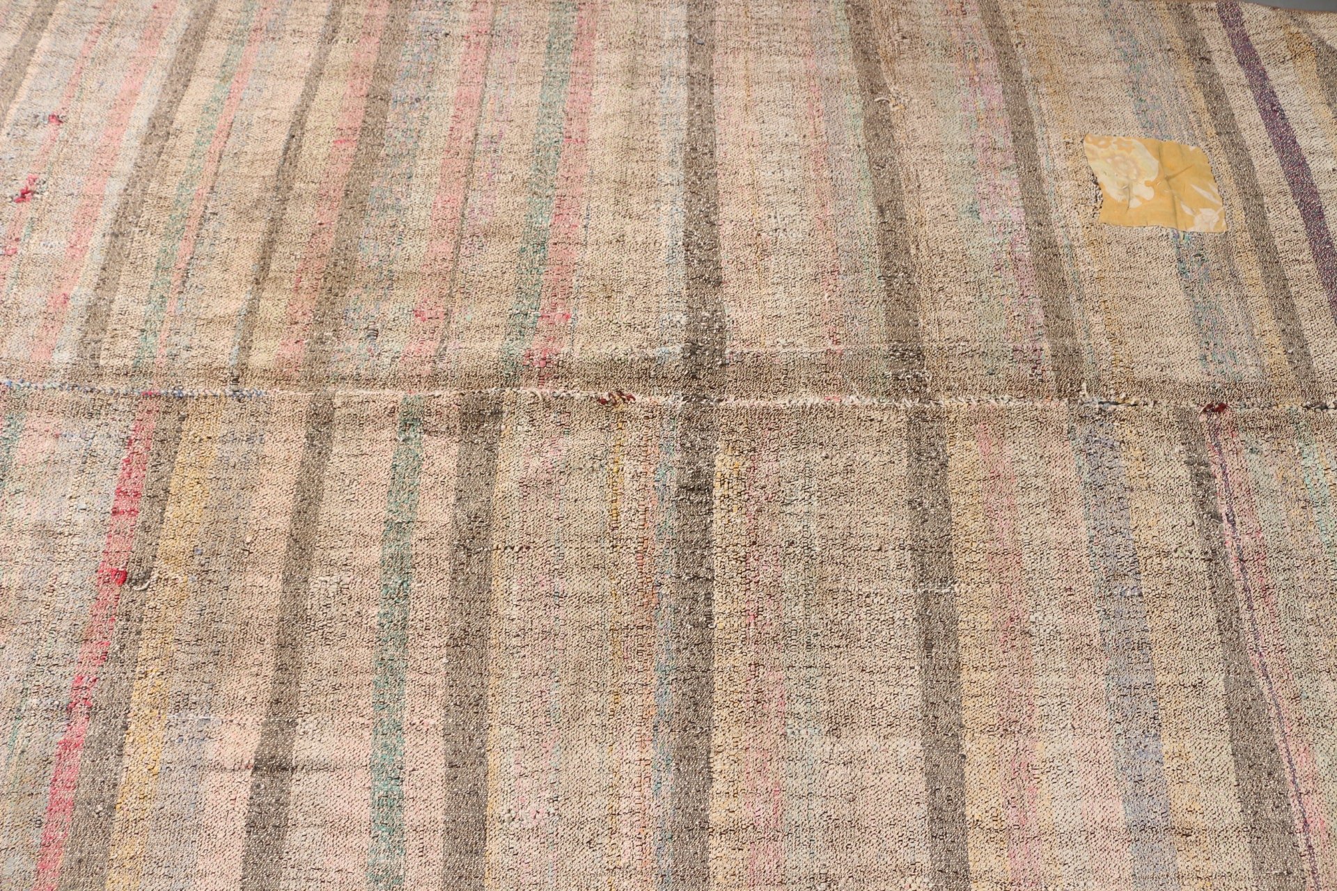 Kilim, Türk Halısı, 4,5x8,1 ft Alan Halısı, Çocuk Odası Halıları, Vintage Halı, Yatak Odası Halısı, Türkiye Halısı, İç Mekan Halıları, Bej Soğuk Halı