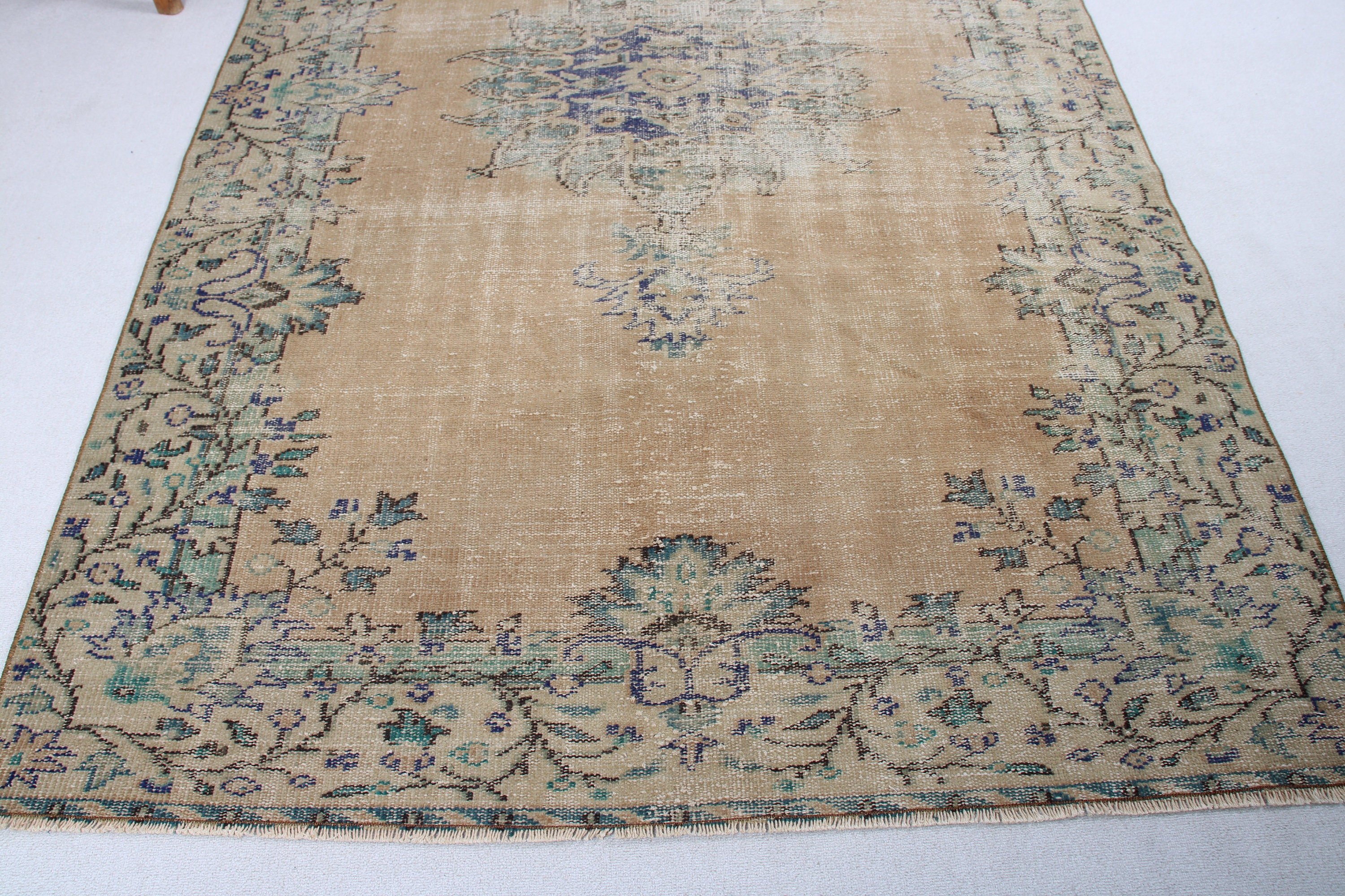 Brown Home Decor Rug, 5.4x9.4 ft Large Rugs, Turkish Rugs, Salon Rugs, Vintage Rugs, Neutral Rugs, Luxury Rug, Large Vintage Rugs