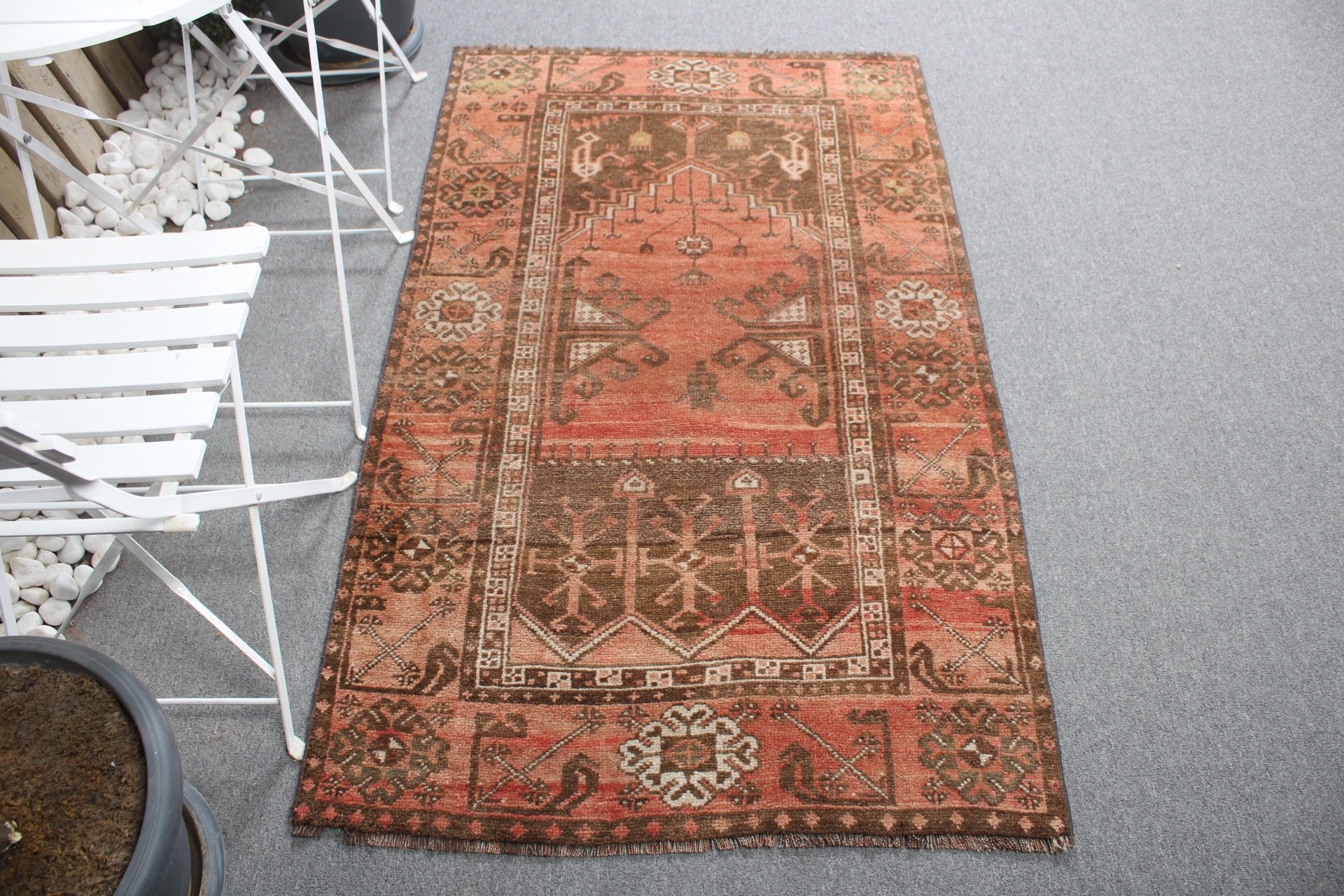 Nursery Rugs, Turkish Rug, Kitchen Rug, Red Antique Rug, Entry Rug, Vintage Rug, Rugs for Nursery, 3.1x5.2 ft Accent Rug, Antique Rugs