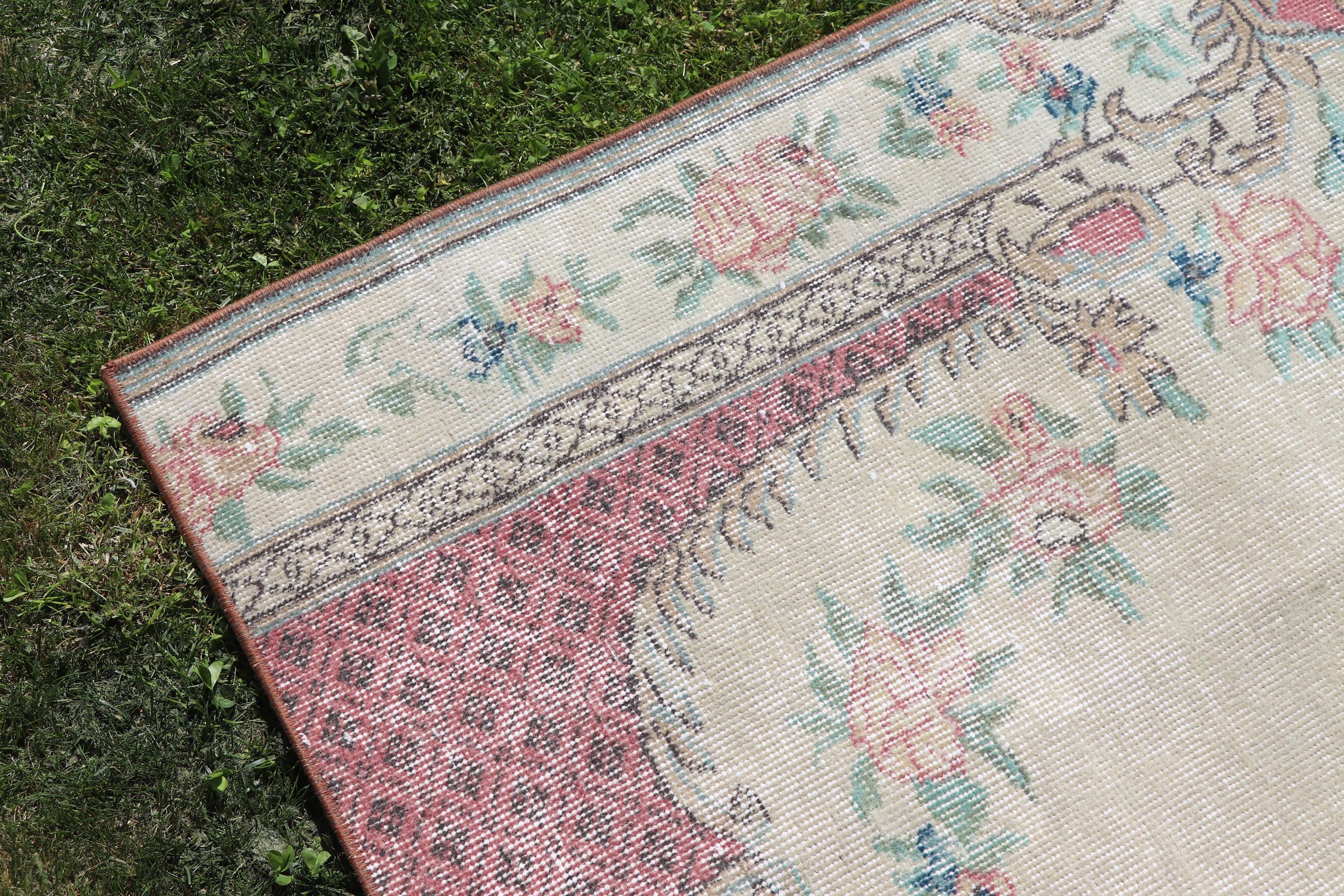 Boho Accent Rugs, Nursery Rugs, Moroccan Rug, Floor Rugs, 3.1x6.4 ft Accent Rug, Turkey Rugs, Vintage Rug, Beige Bedroom Rugs, Turkish Rugs