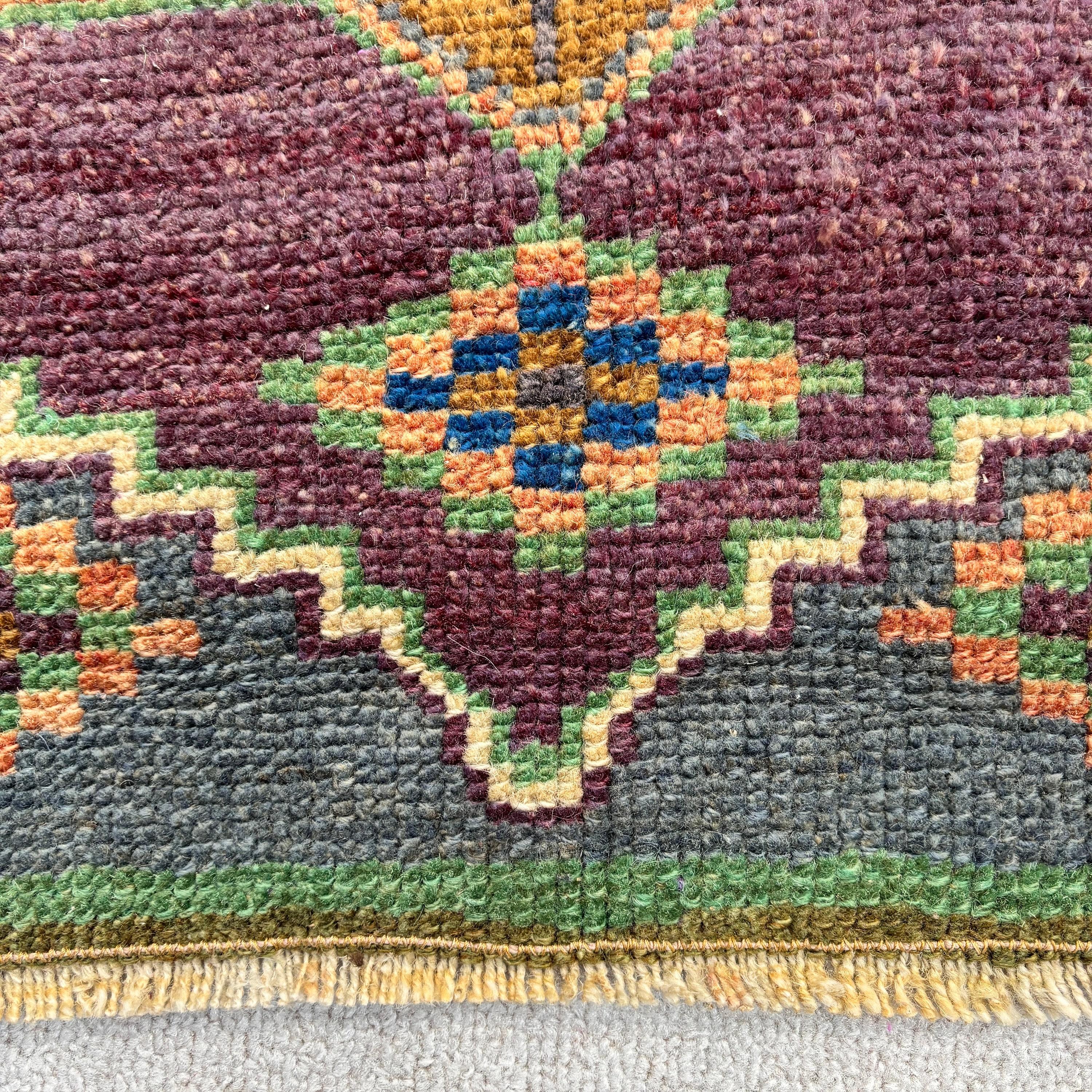 Orange Floor Rugs, Wall Hanging Rugs, Vintage Rugs, Bath Rugs, 1.4x3 ft Small Rug, Floor Rugs, Turkish Rugs, Moroccan Rugs, Aztec Rug