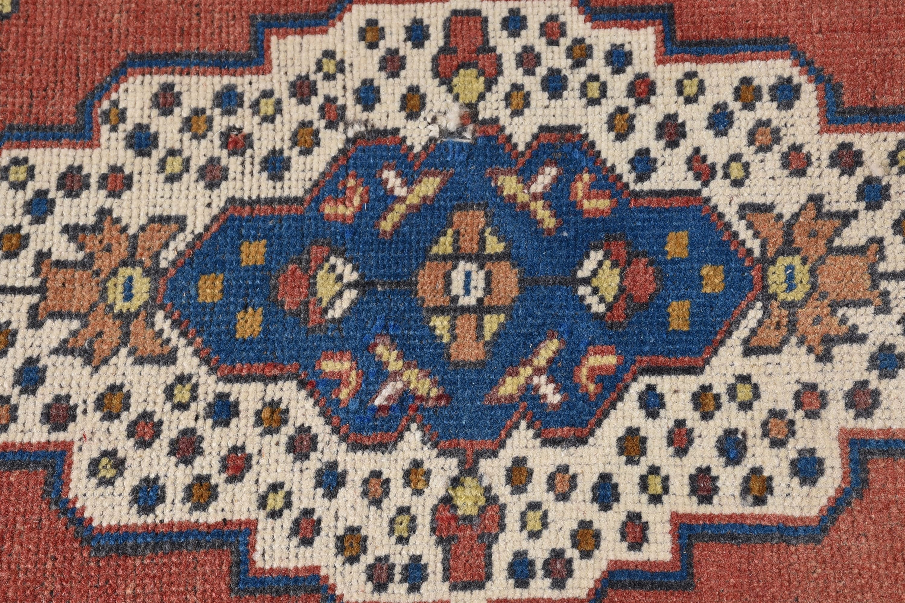 Office Rug, Turkish Rugs, Wool Rug, Dorm Rug, Car Mat Rugs, Vintage Rug, Bedroom Rug, 1.5x3.7 ft Small Rugs, Rugs for Bath, Home Decor Rug