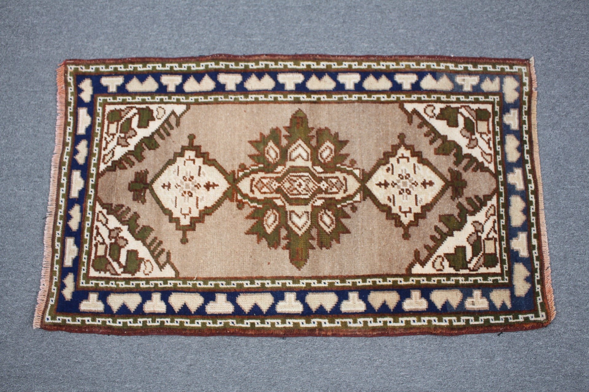 Yatak Odası Halıları, Vintage Halı, Çocuk Halısı, Anadolu Halısı, Araba Paspası Halıları, Türk Halısı, Giriş Halısı, 1.9x3.3 ft Küçük Halılar, Kahverengi Yün Halı