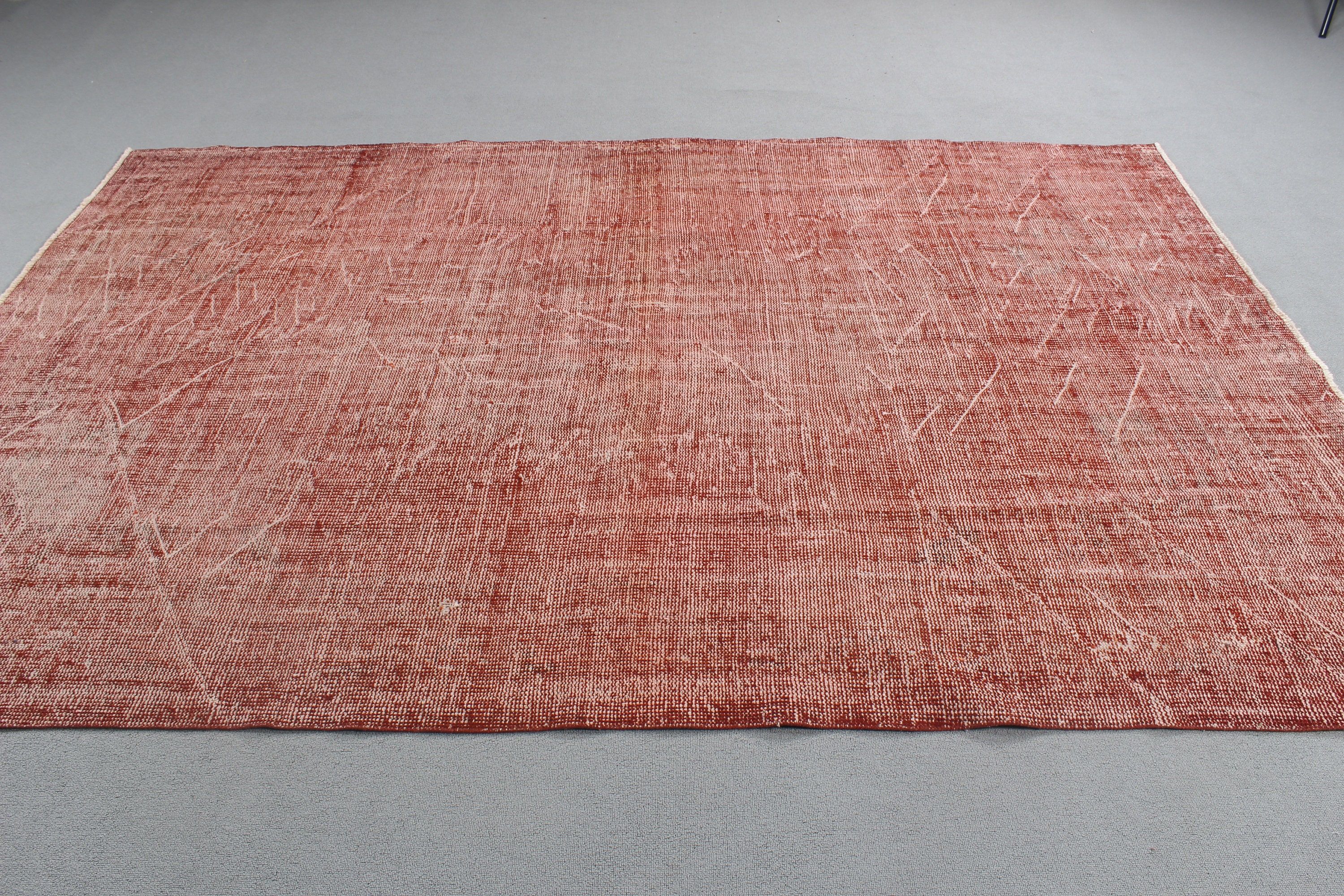 Salon Rugs, Large Vintage Rug, Pink Neutral Rugs, Exotic Rugs, Turkish Rug, Flatweave Rug, 6x8.9 ft Large Rug, Statement Rugs, Vintage Rugs