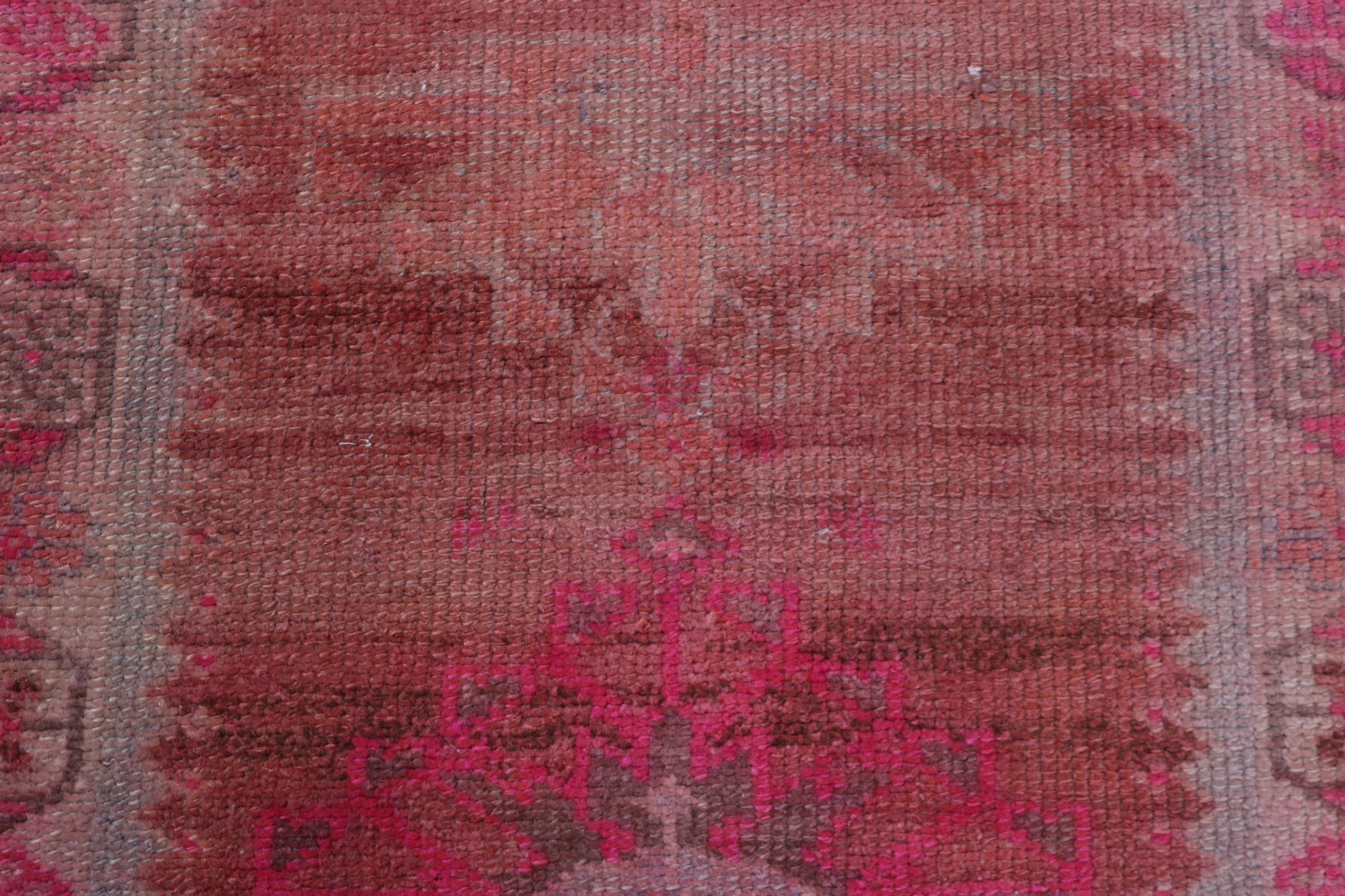 Koridor Halıları, Vintage Yolluk Halısı, Bildiri Halısı, Türk Halısı, 2.6x11.8 ft Yolluk Halıları, Pembe Antika Halılar, Vintage Halı, Mutfak Halıları