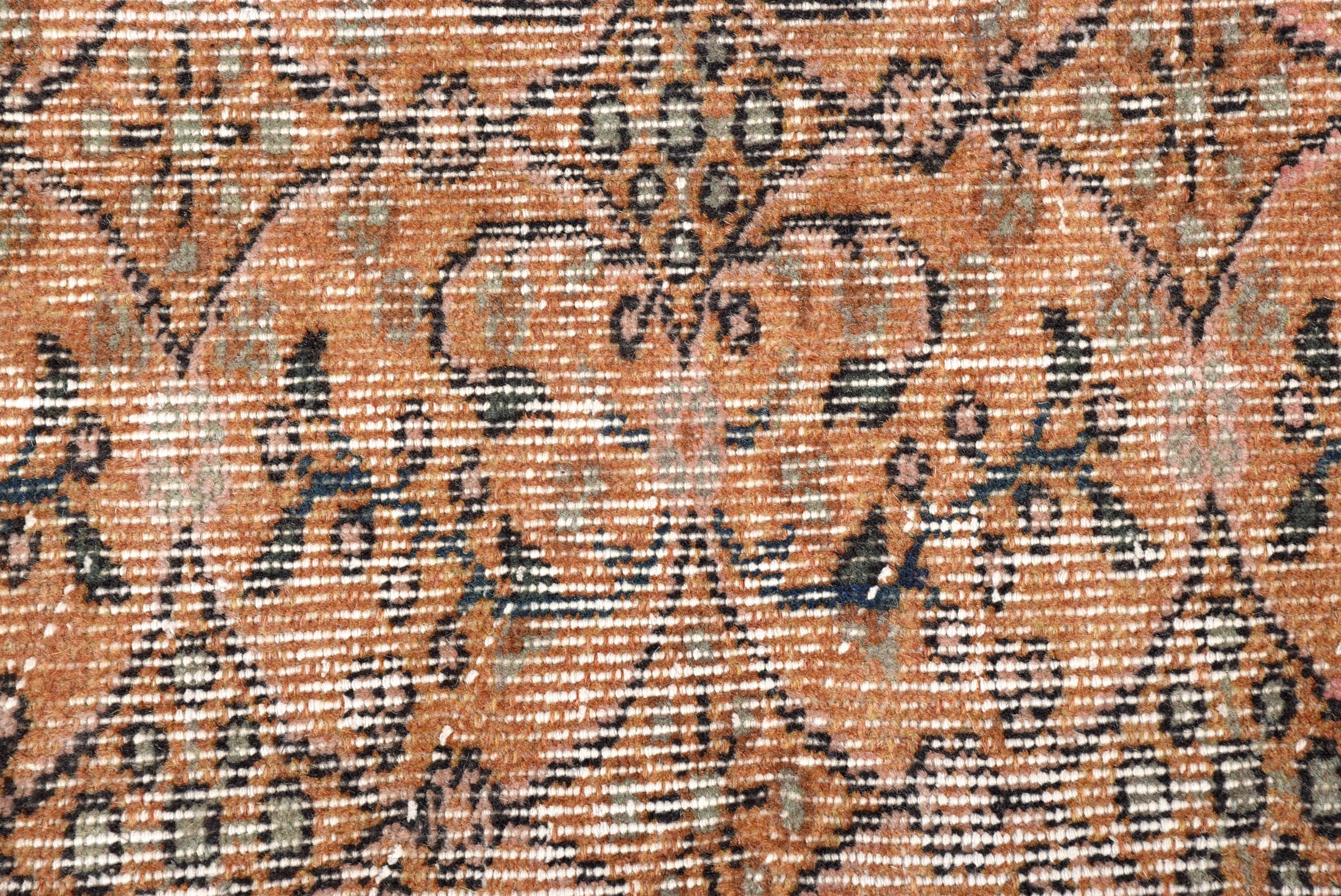 Orange Bedroom Rugs, Neutral Rugs, Vintage Rugs, Turkish Rug, 3.5x6.6 ft Accent Rugs, Vintage Accent Rug, Statement Rugs, Rugs for Accent