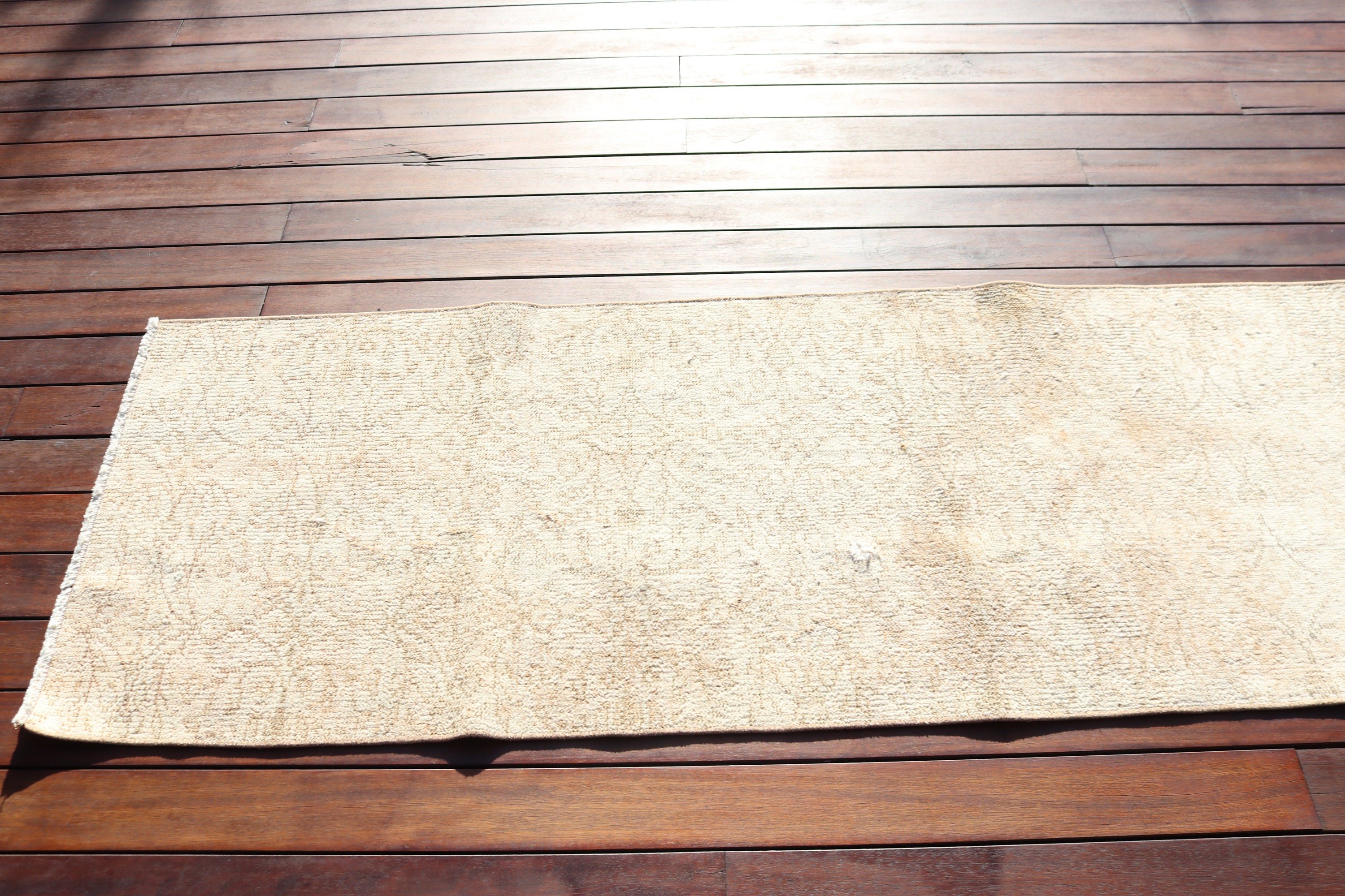 Kitchen Rugs, Beige Antique Rug, Vintage Rug, Beni Ourain Runner Rugs, Turkish Rugs, 2.2x7.2 ft Runner Rug, Corridor Rugs