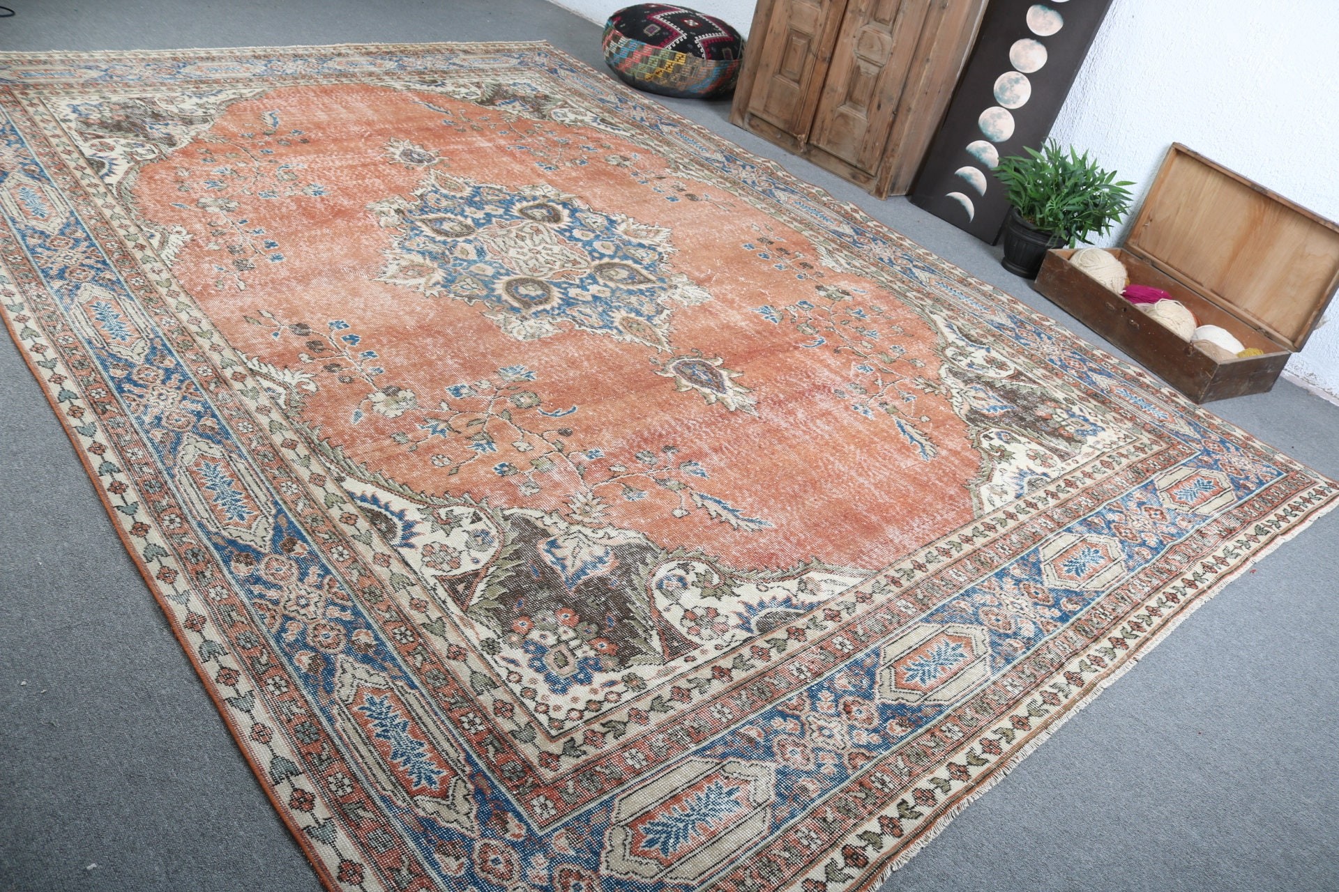 Salon Halıları, Lüks Halılar, Vintage Halı, Kırmızı Ev Dekor Halıları, Türk Halısı, 9.1x13.2 ft Büyük Boy Halı, Yemek Odası Halısı, Modern Halı, Yatak Odası Halısı