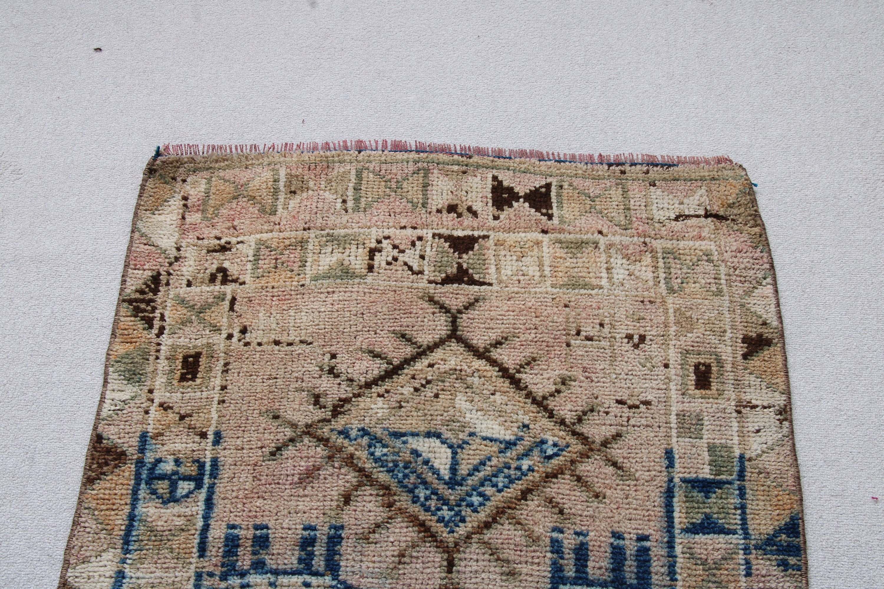 2.7x10.9 ft Runner Halılar, Vintage Halı, Vintage Runner Halı, Türk Halısı, Yün Halı, Uzun Yolluk Halıları, Mavi Oryantal Halılar, Lüks Halılar