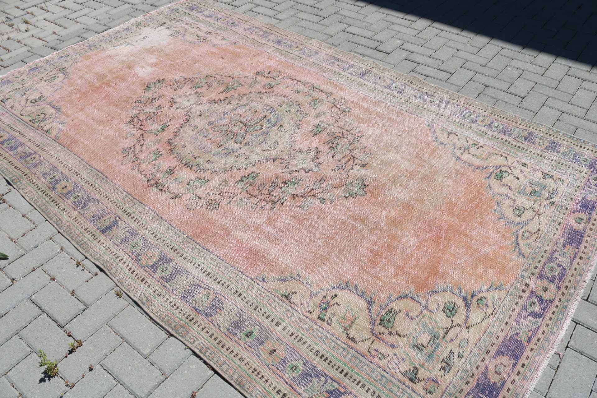Living Room Rug, Salon Rugs, Rugs for Living Room, Home Decor Rug, 6x10 ft Large Rug, Floor Rug, Turkish Rug, Vintage Rug, Retro Rug