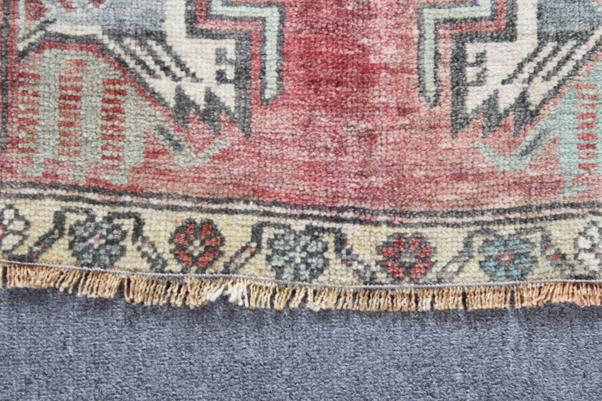 1.7x3.3 ft Küçük Halı, Giriş Halıları, Türk Halısı, Giriş Halısı, Vintage Halılar, Oryantal Halı, Mutfak Halısı, Kırmızı Oryantal Halı