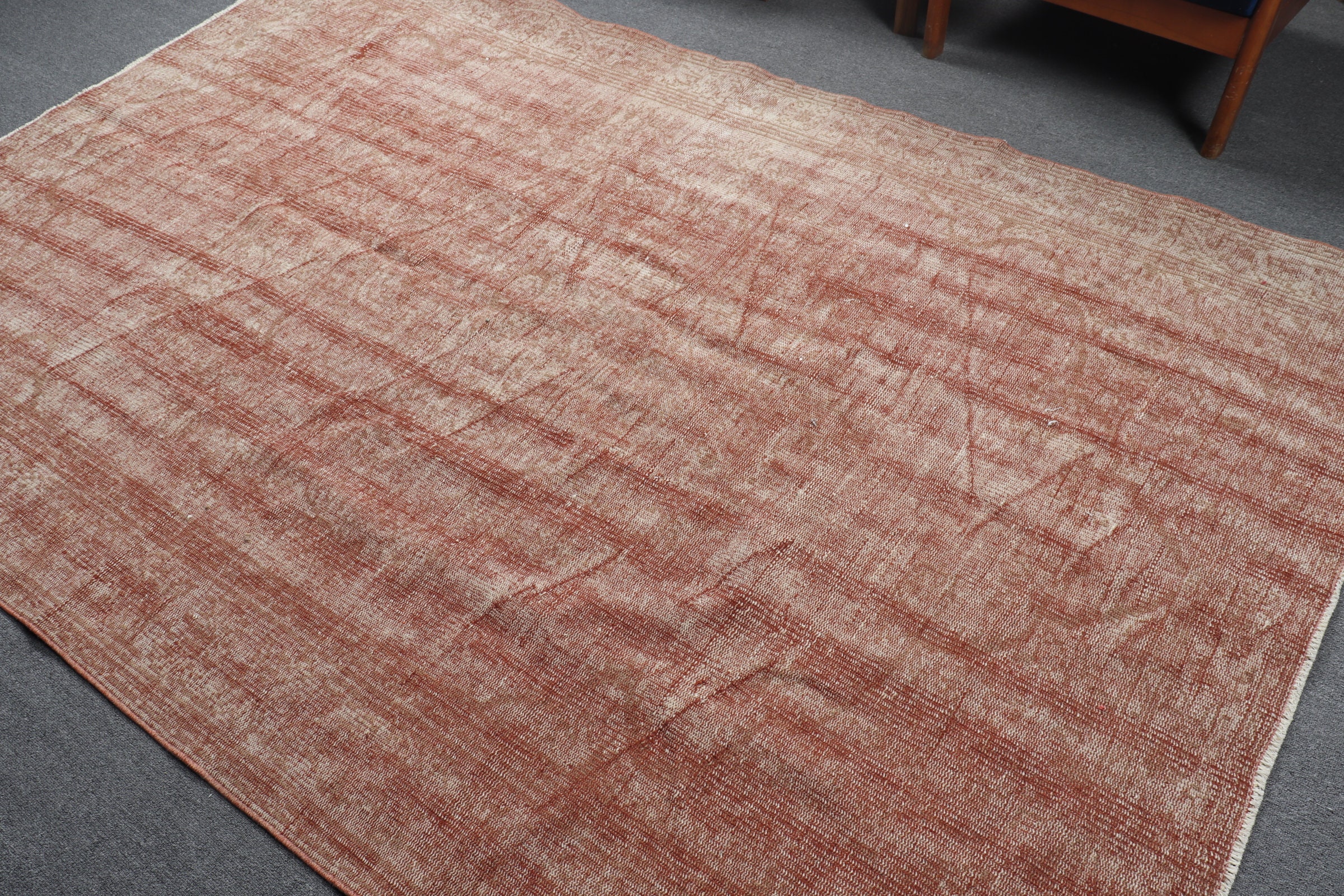 Nomadic Rug, Antique Rug, Salon Rug, 5.8x8.9 ft Large Rugs, Turkish Rugs, Vintage Rug, Brown Anatolian Rugs, Living Room Rug, Cool Rug