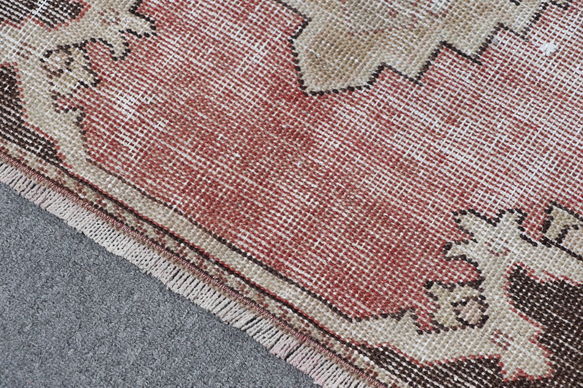 Office Rug, Bedroom Rug, Red Antique Rug, Floor Rug, Vintage Rug, Turkish Rug, Nursery Rugs, 3.2x6.9 ft Accent Rugs, Rugs for Bedroom