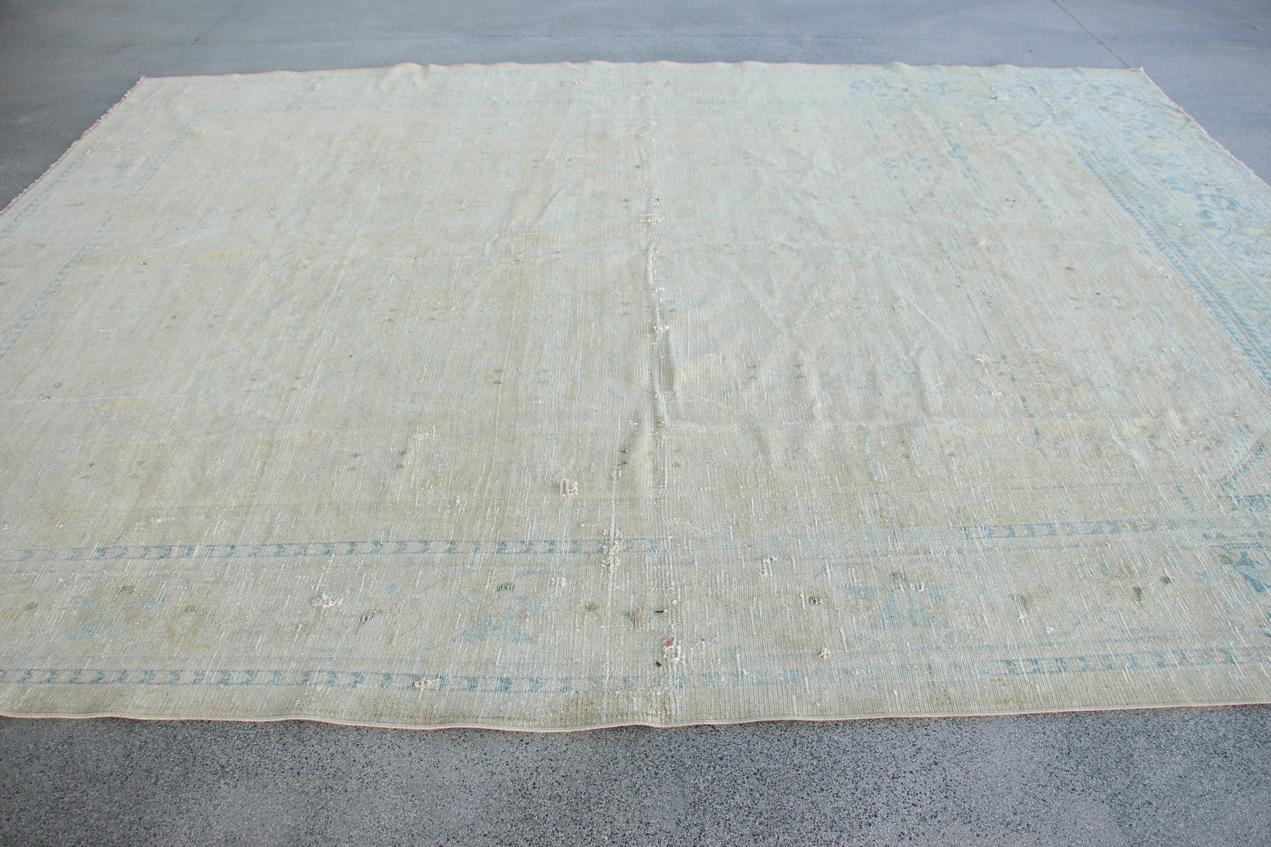 Türk Halısı, Vintage Halılar, Organik Halılar, Düz Dokuma Halı, Bej Yer Halıları, Havalı Halı, 9,6x12,7 ft Büyük Boy Halılar, Oturma Odası Halısı, Salon Halıları