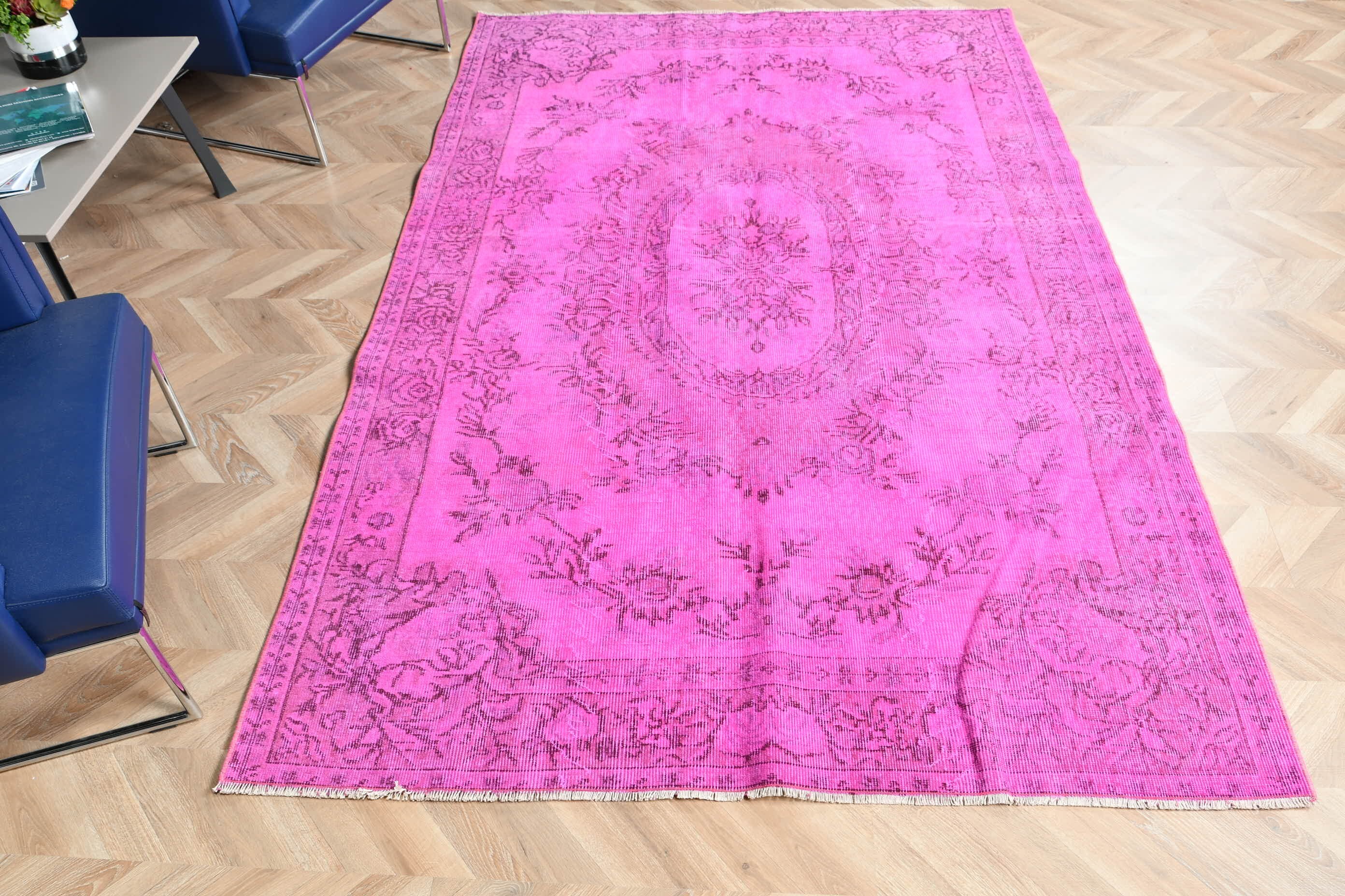 5.4x8.7 ft Large Rug, Anatolian Rug, Purple Moroccan Rugs, Dining Room Rug, Moroccan Rugs, Turkish Rug, Bedroom Rug, Dorm Rug, Vintage Rug