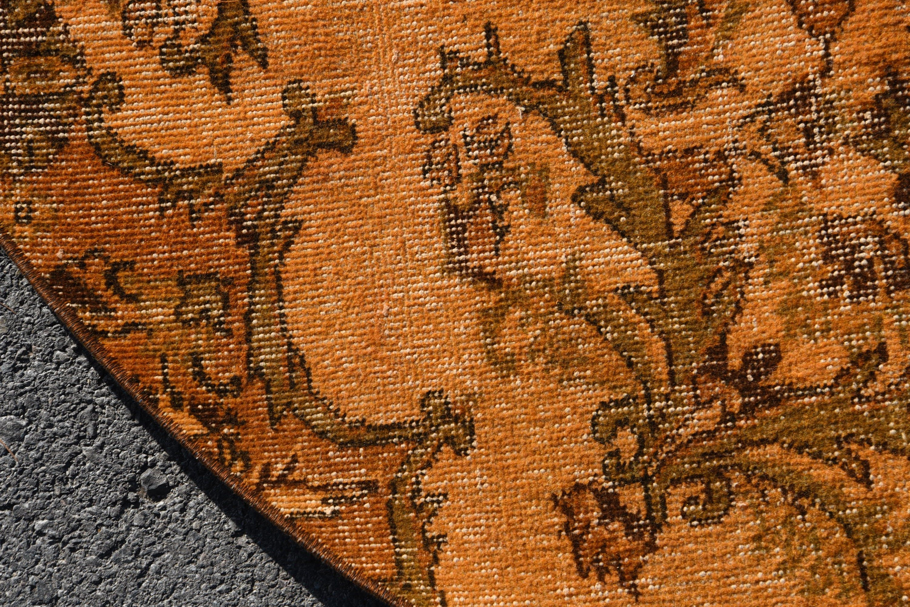 Living Room Rug, Anatolian Rugs, Vintage Rug, Turkish Rug, Floor Rug, Rugs for Kitchen, 5x5 ft Area Rug, Indoor Rug, Distressed Rugs