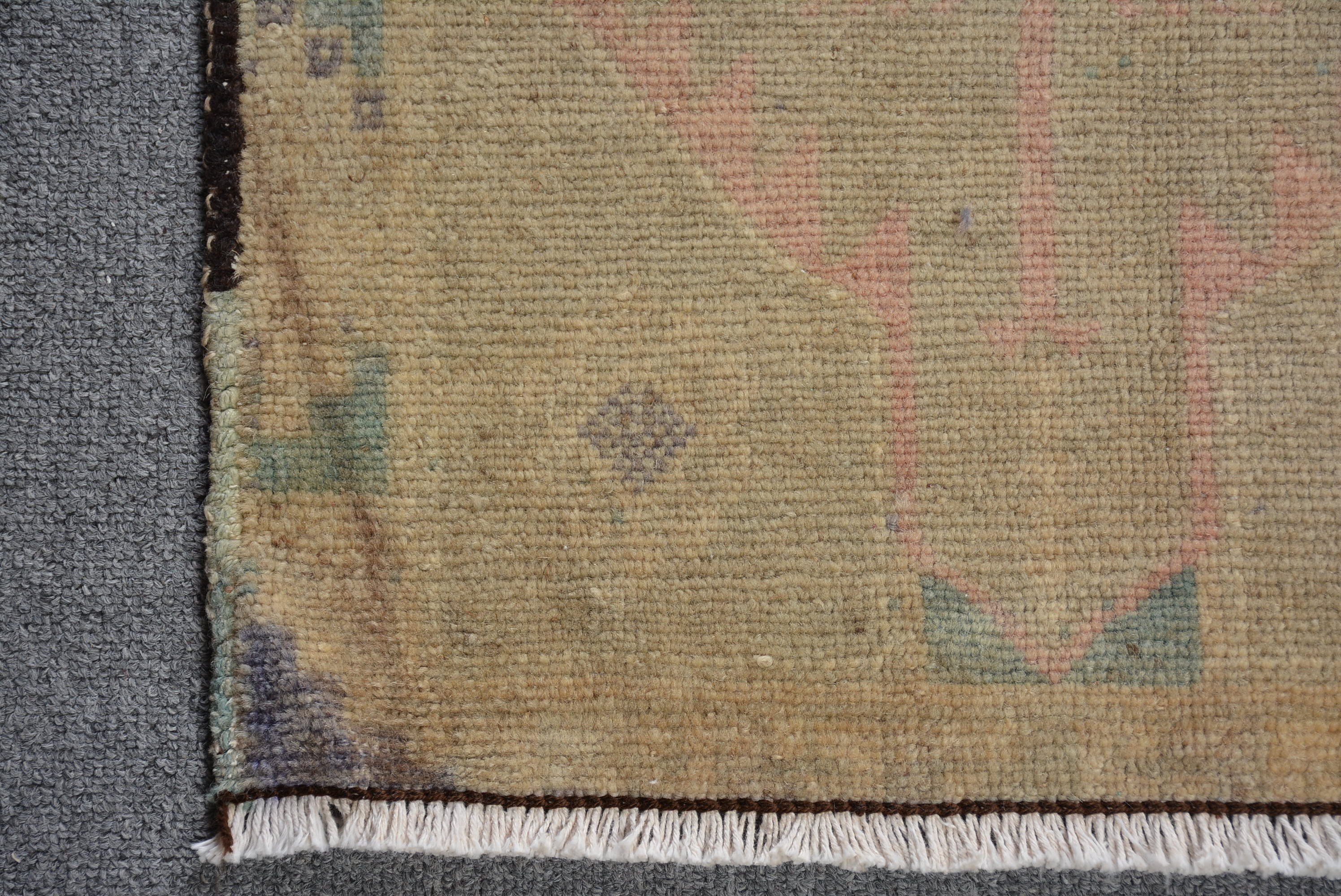 Kitchen Rugs, Cool Rug, Rugs for Door Mat, Vintage Rug, Turkish Rugs, 1.4x3.8 ft Small Rug, Wall Hanging Rugs, Colorful Rug, Bright Rugs