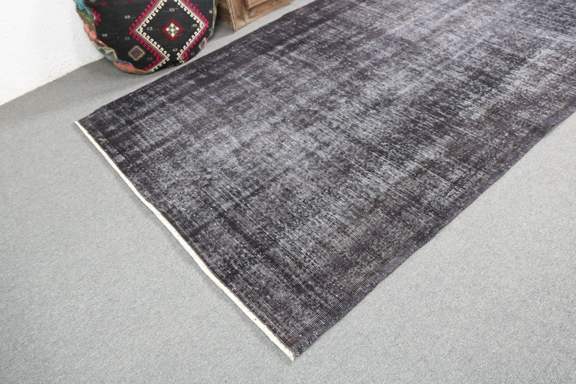 Gray Handwoven Rug, Floor Rug, Vintage Rug, Aztec Rugs, Kitchen Rugs, Turkish Rugs, Home Decor Rugs, Rugs for Bedroom, 4.9x7.9 ft Area Rugs