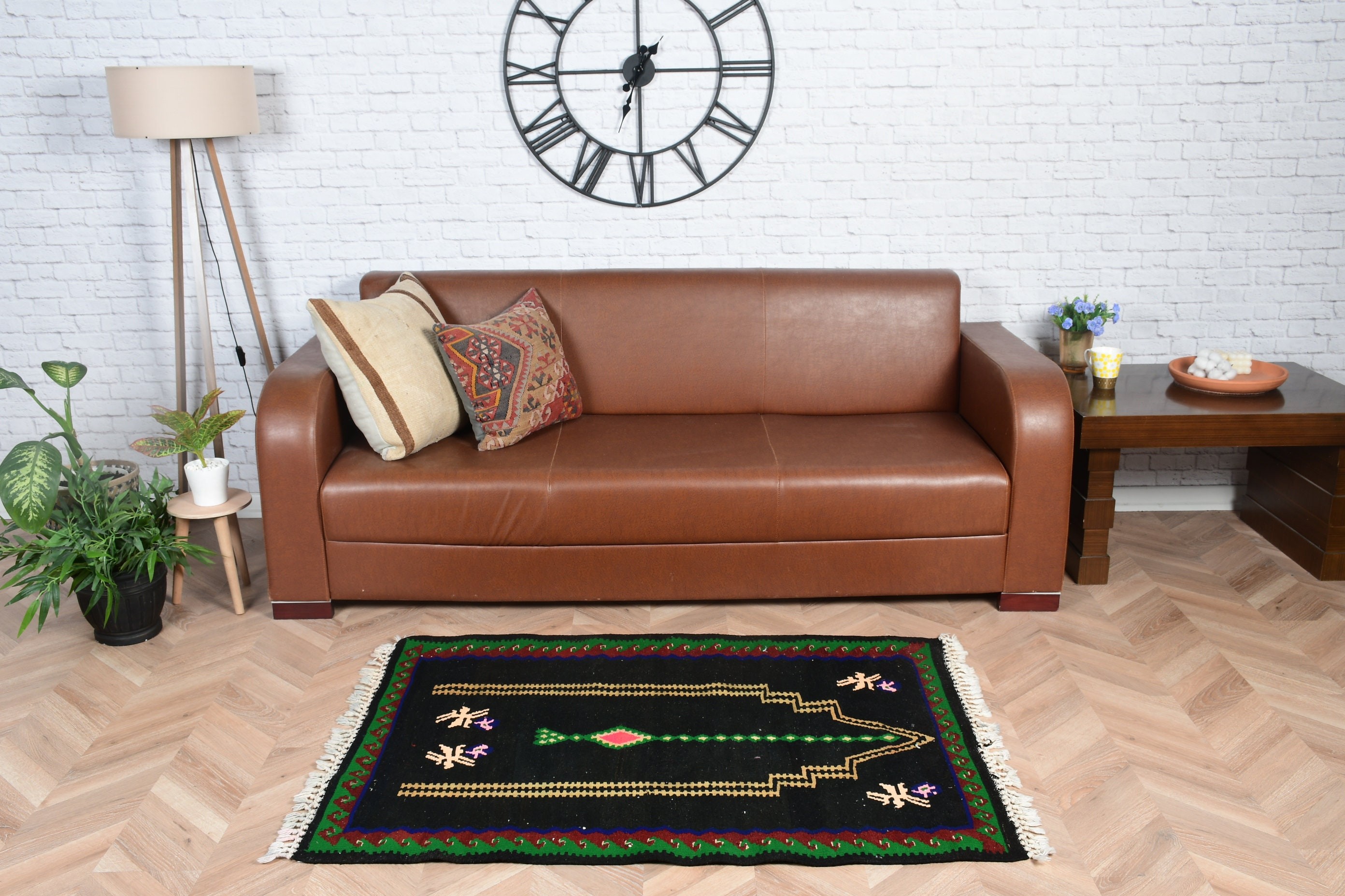 Vintage Halı, Banyo Halıları, Anadolu Halıları, Kilim, Mutfak Halısı, Türk Halısı, Giriş Halıları, Sanat Halıları, Siyah Antika Halı, 3x4,2 ft Küçük Halılar