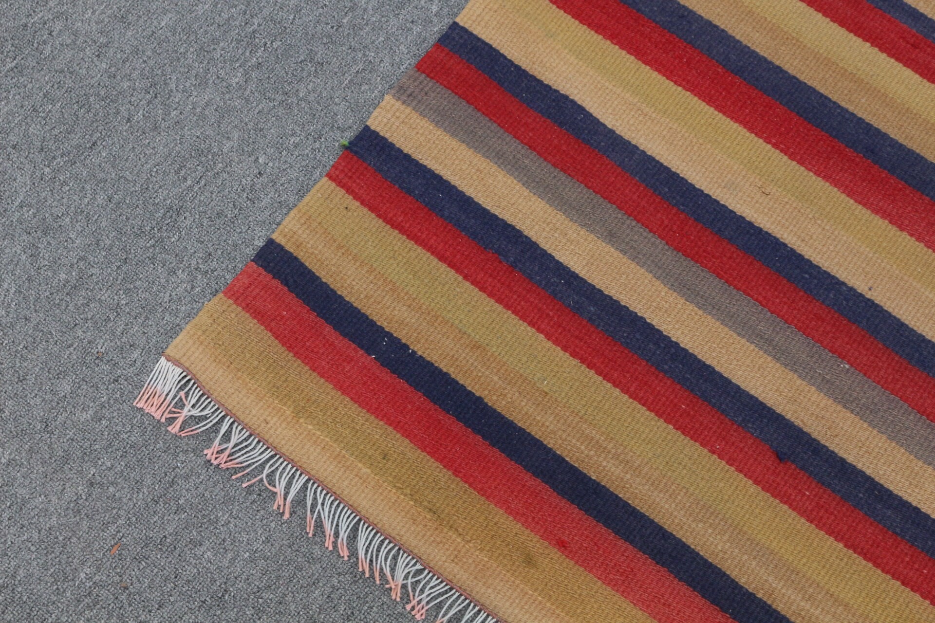 Türk Halısı, Oryantal Halı, Yatak Odası Halısı, Kilim, Oturma Odası Halısı, Turuncu 4.5x11 ft Büyük Halı, Vintage Halı