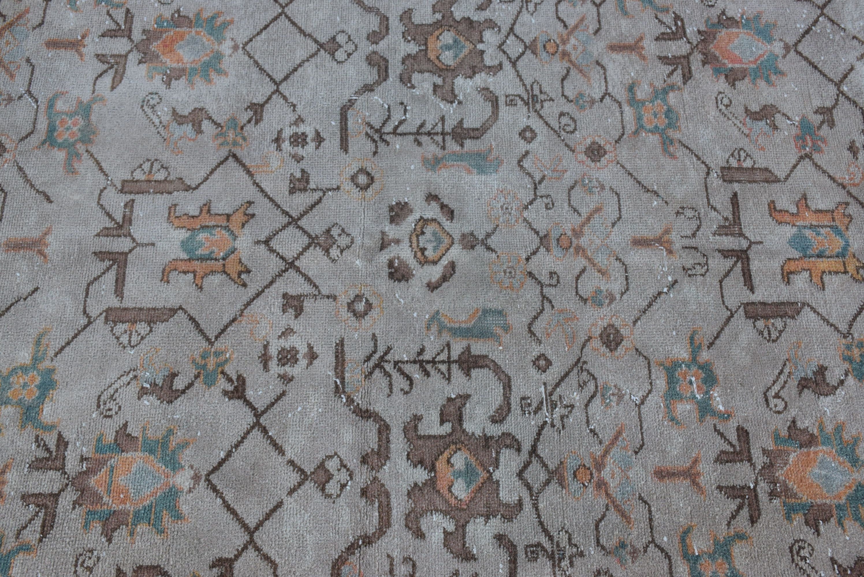Pastel Rug, Vintage Rug, Oriental Rugs, Turkish Rug, Living Room Rug, Antique Rug, Rugs for Nursery, 4.6x8.1 ft Area Rug, Beige Kitchen Rug
