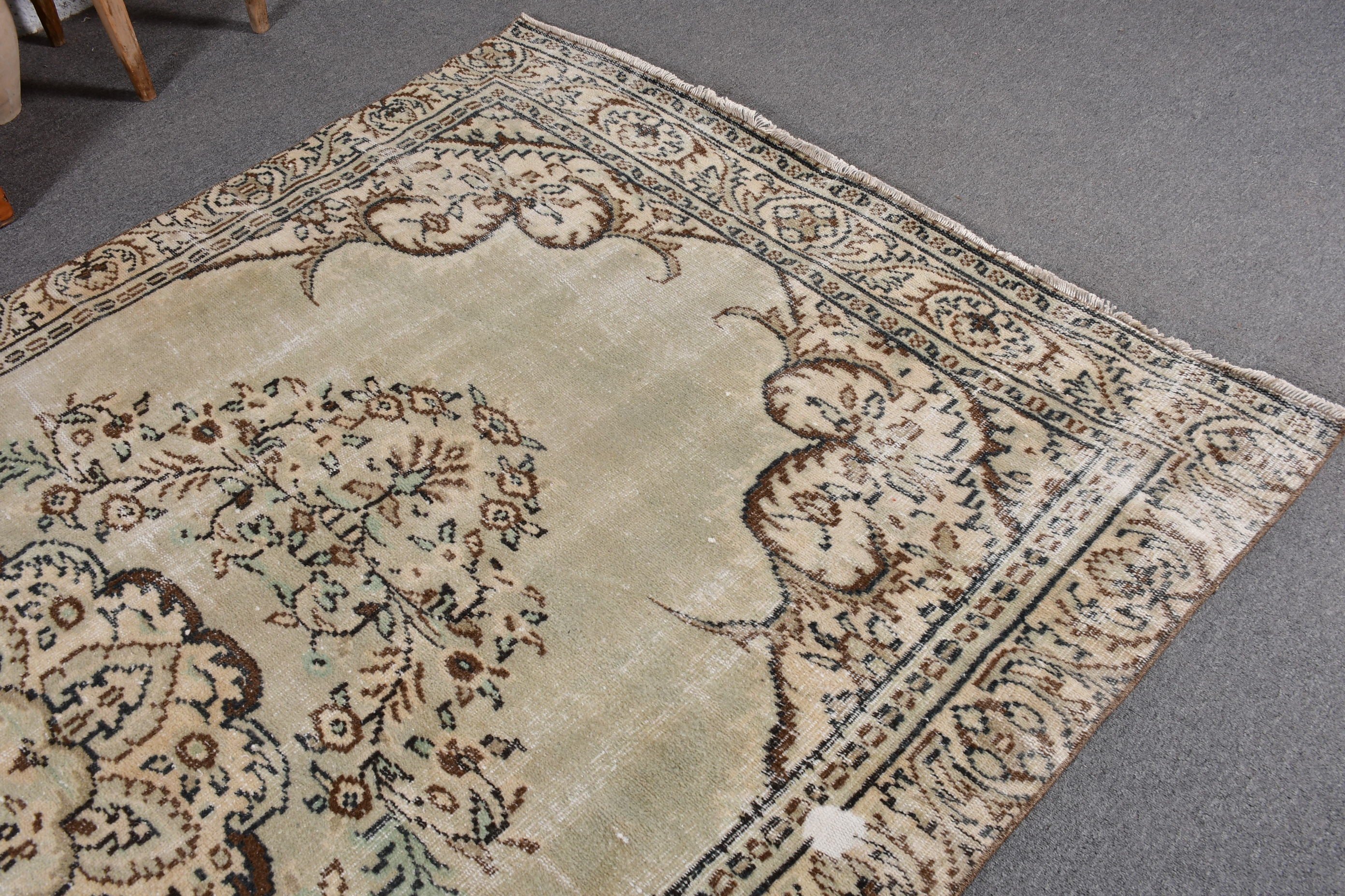 Beige Cool Rugs, Living Room Rugs, Oushak Rug, Office Rug, Vintage Rugs, Turkish Rugs, Dining Room Rug, Cool Rugs, 5.3x9.8 ft Large Rug