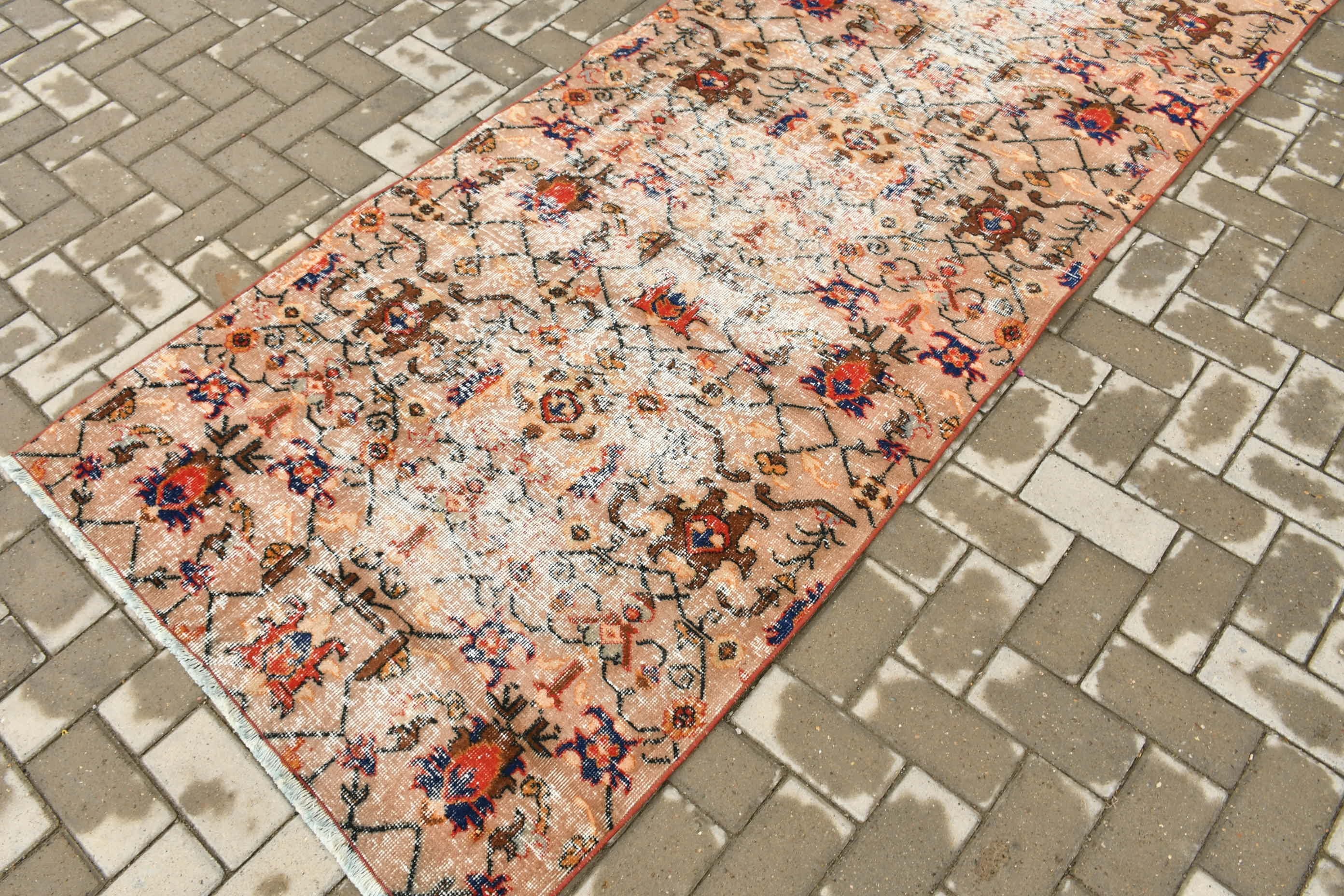 Türk Halısı, Vintage Halı, Fas Halısı, Anadolu Halısı, Koridor Halıları, Soluk Halı, Mutfak Halısı, 3,5x9,9 ft Runner Halısı, Kahverengi Oryantal Halılar