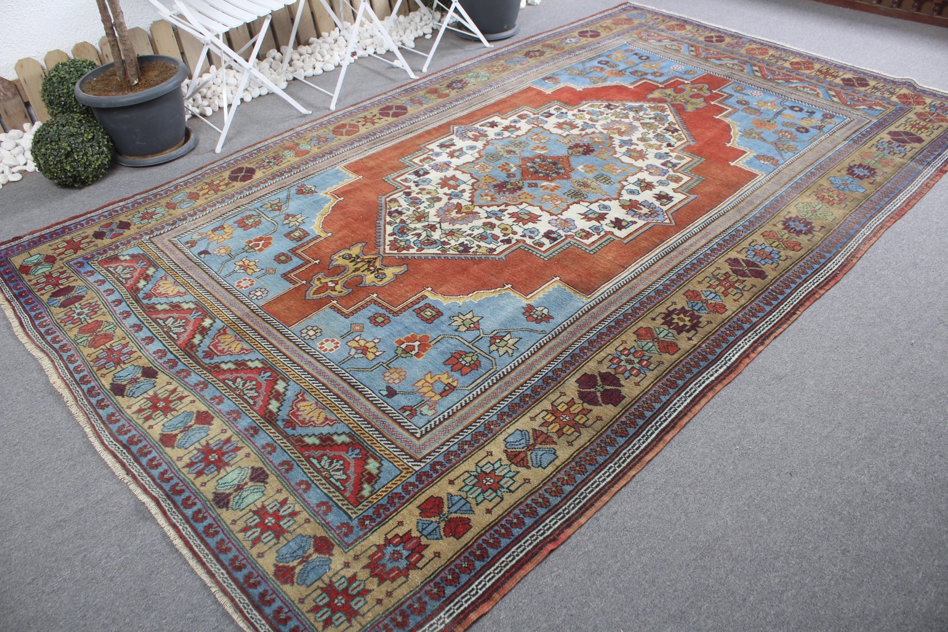 Vintage Rug, 6.4x11.1 ft Oversize Rug, Saloon Rugs, Home Decor Rug, Red Moroccan Rug, Turkish Rug, Office Rug, Floor Rug, Dining Room Rugs