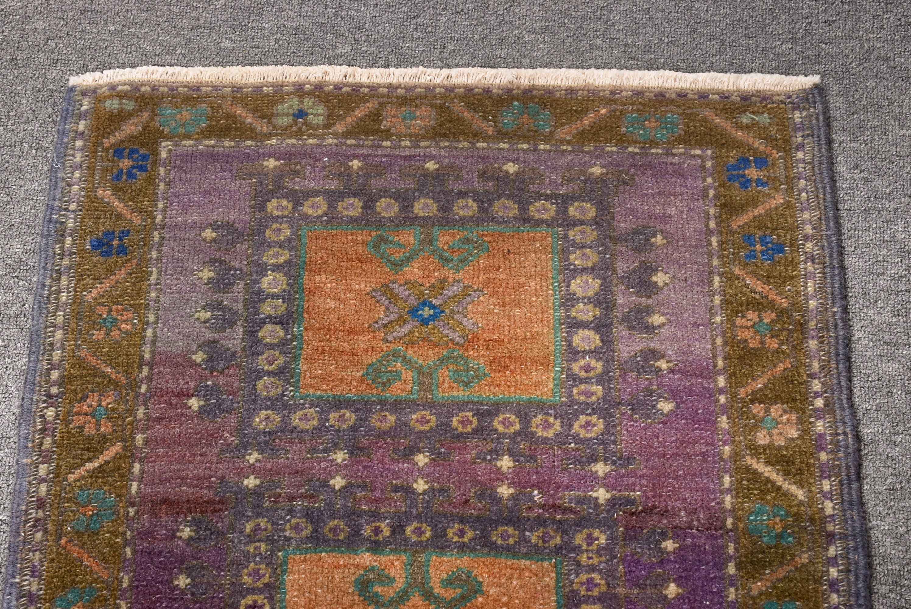 Modern Rug, Entry Rug, Vintage Rugs, Purple Cool Rugs, Turkish Rugs, Luxury Rugs, 1.7x2.8 ft Small Rugs, Small Vintage Rugs