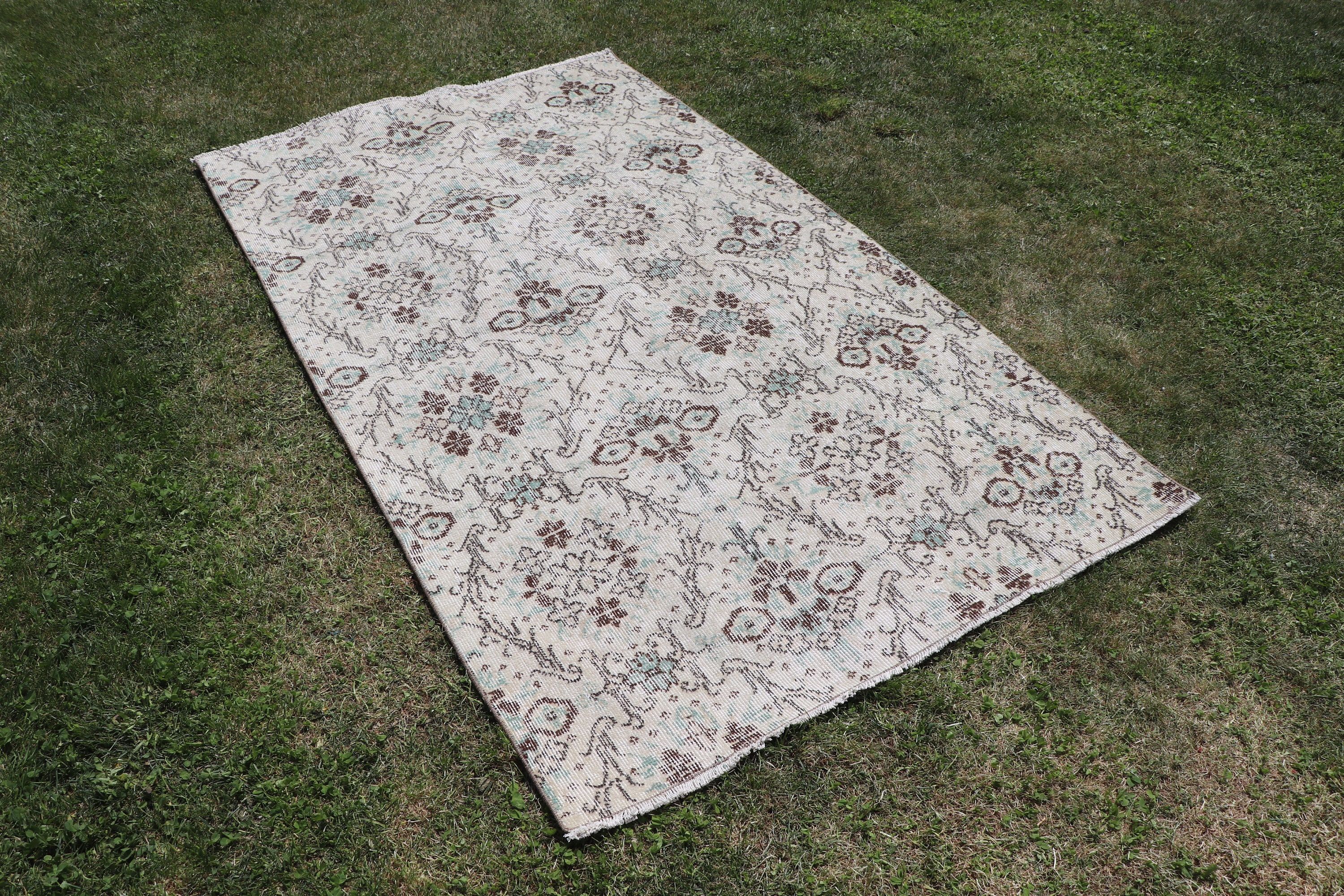 Lüks Halı, Aztek Halısı, Bej Anadolu Halısı, Çocuk Halıları, Vintage Halı, Anadolu Halısı, 3,7x6,4 ft Aksan Halısı, Türk Halıları, Mutfak Halısı