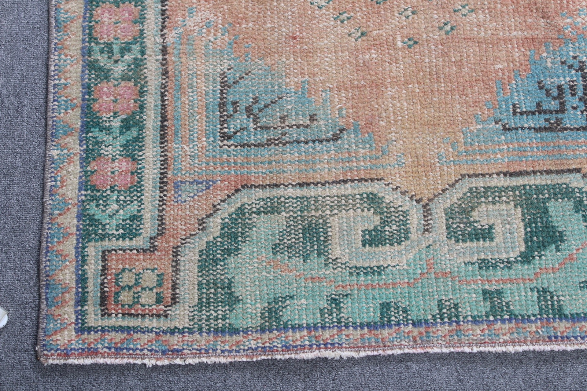 Duvara Asılı Halı, Turuncu Fas Halıları, Türk Halısı, Vintage Halılar, Yatak Odası Halısı, Çocuk Halısı, 2.6x4.7 ft Küçük Halılar, Yün Halı, Estetik Halı