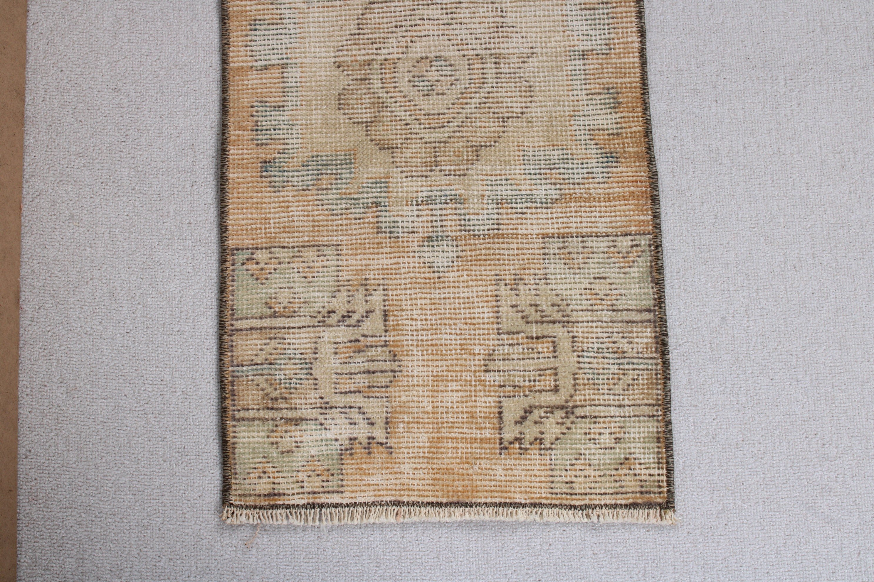 Neutral Rugs, Vintage Rug, Brown Antique Rug, Bedroom Rug, Rugs for Entry, Turkish Rugs, Aztec Rugs, Small Area Rugs, 1.2x2.6 ft Small Rugs