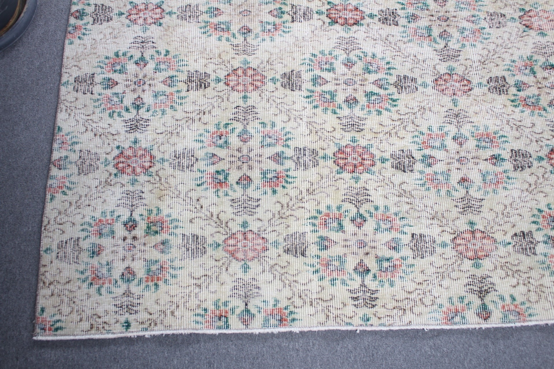 Floor Rug, Living Room Rugs, Vintage Rug, Saloon Rugs, Oushak Rug, 8.1x11.2 ft Oversize Rugs, Kitchen Rug, Turkish Rug, Beige Oushak Rugs