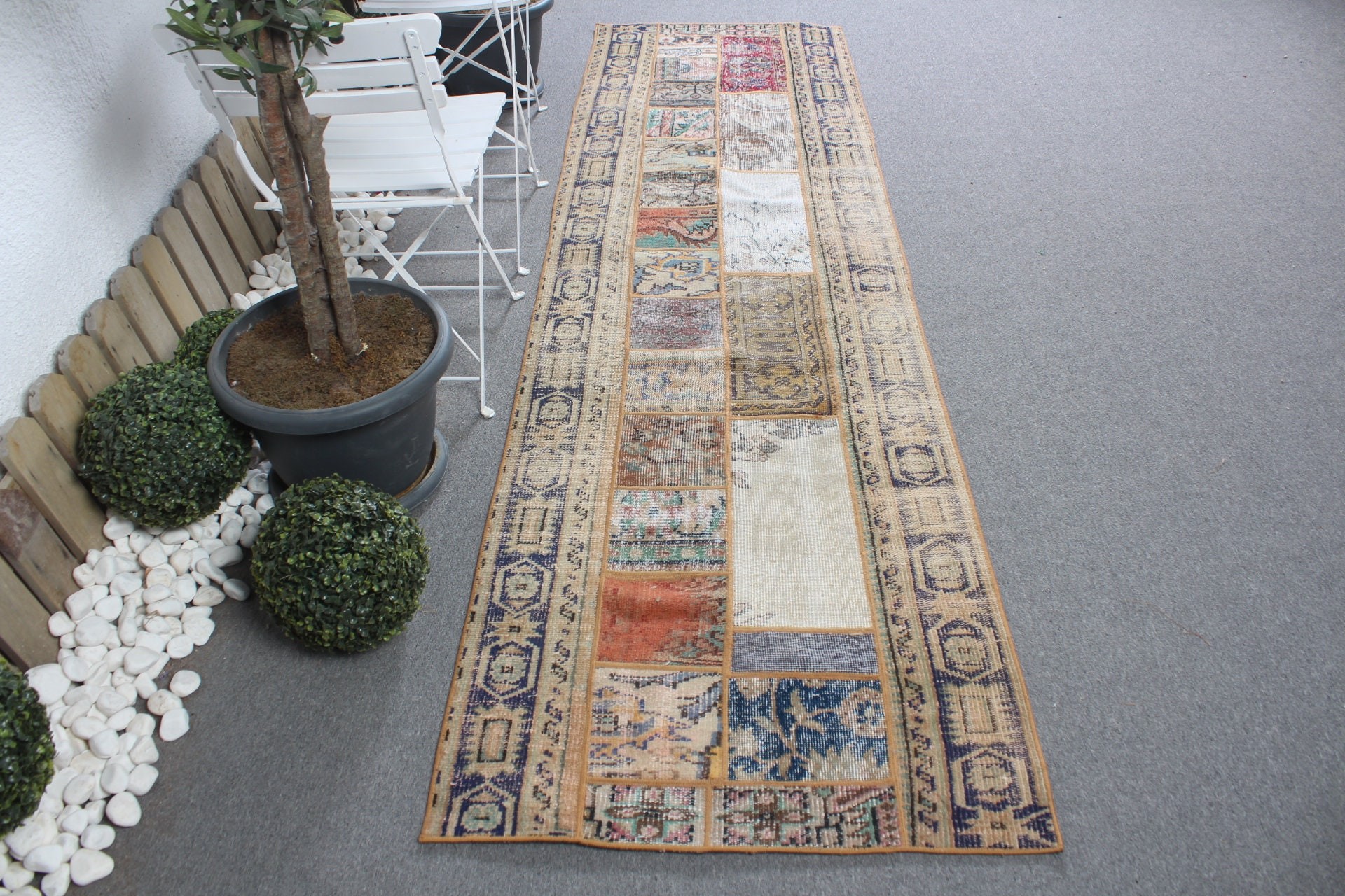 Vintage Rugs, Beige Moroccan Rugs, Turkish Rug, Stair Rugs, 2.8x10.1 ft Runner Rugs, Rugs for Runner, Wedding Rugs, Floor Rug, Antique Rug