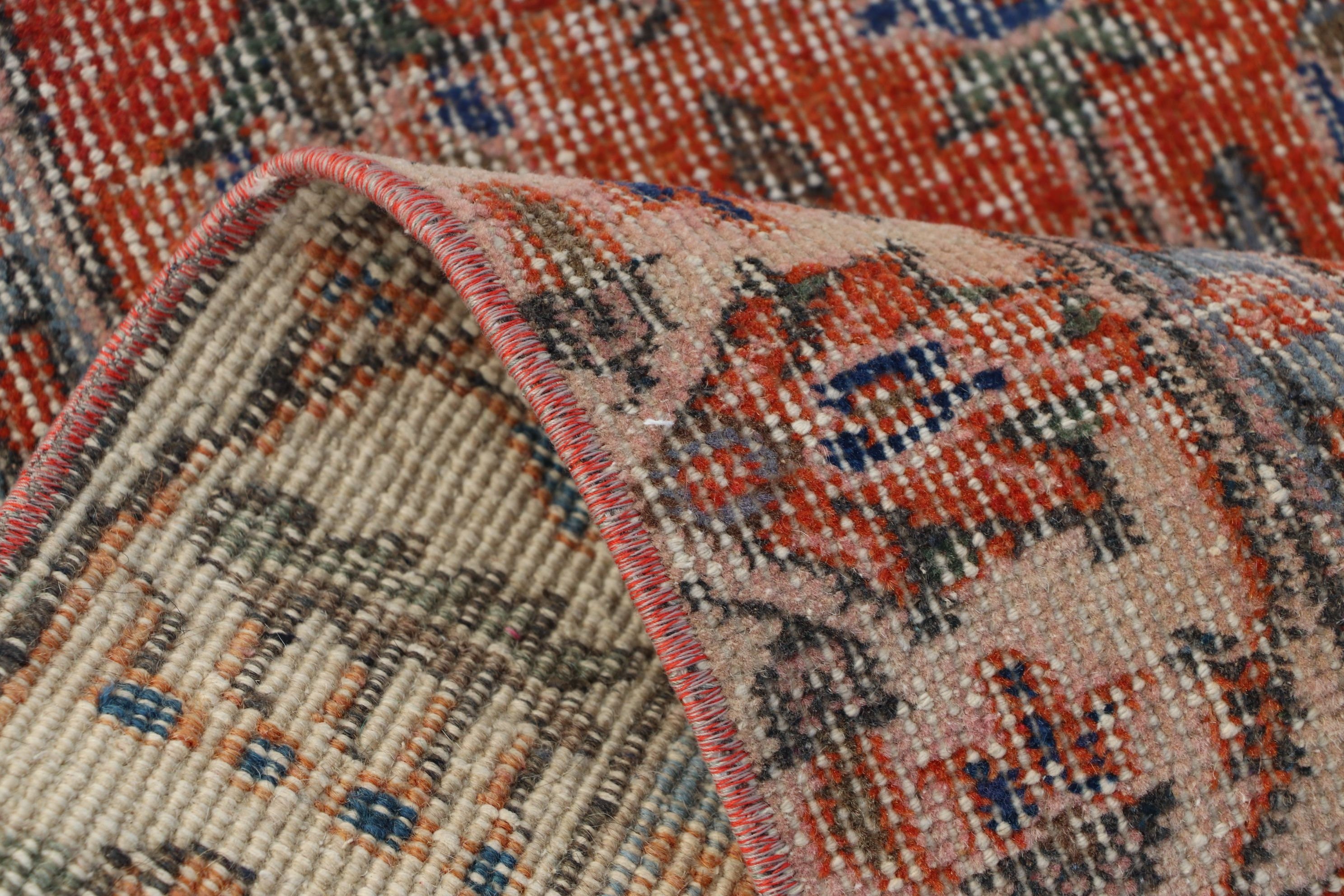 Anatolian Rug, Kitchen Rugs, Red Home Decor Rug, Wool Rugs, Corridor Rugs, Vintage Rug, 4.4x12.6 ft Runner Rug, Floor Rugs, Turkish Rug