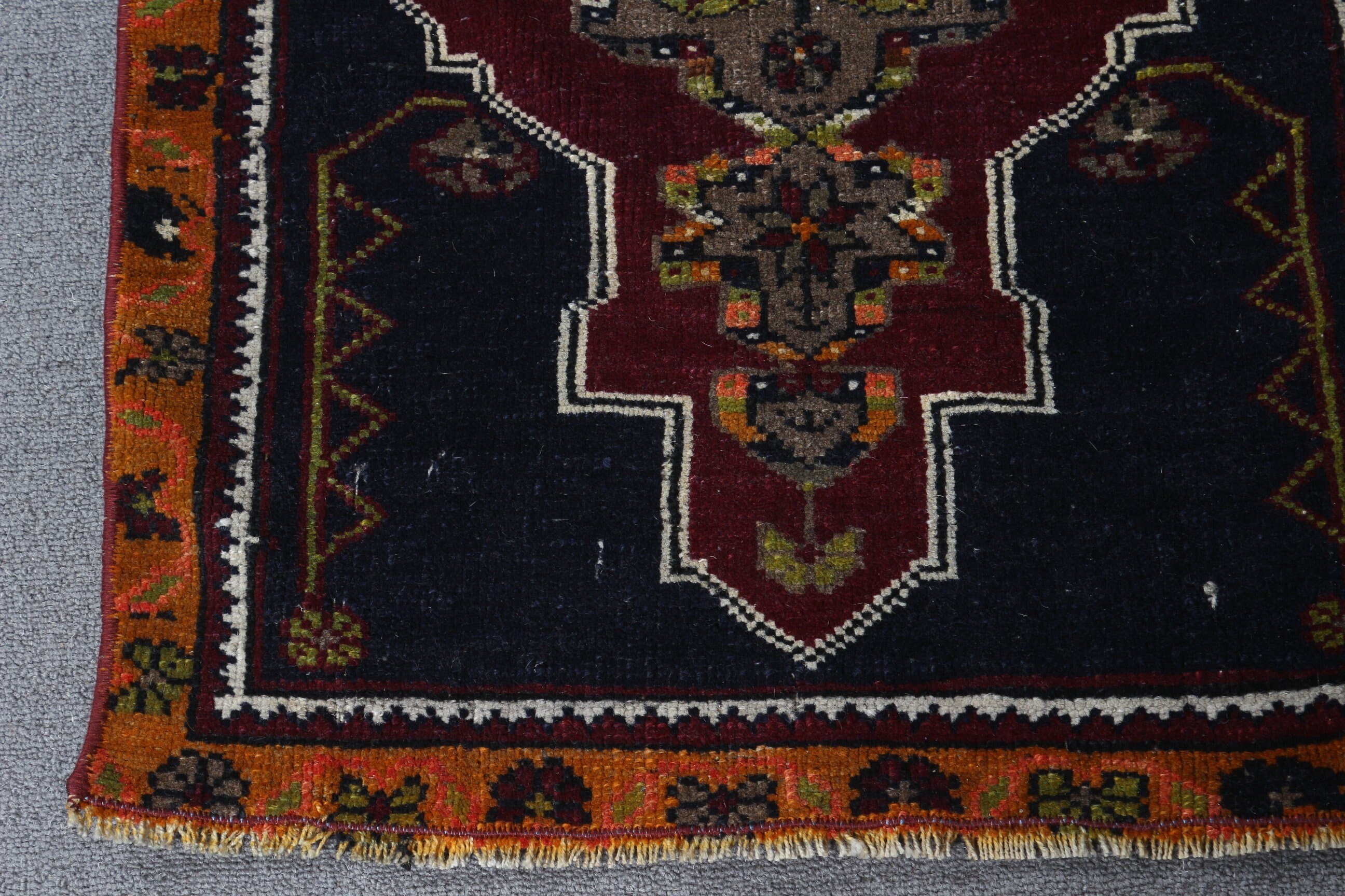 1.7x3.2 ft Küçük Halı, Fas Halıları, Kabile Halısı, Turuncu Mutfak Halıları, Vintage Halı, Duvara Asılı Halı, Çocuk Halısı, Türk Halısı, Yatak Odası Halısı