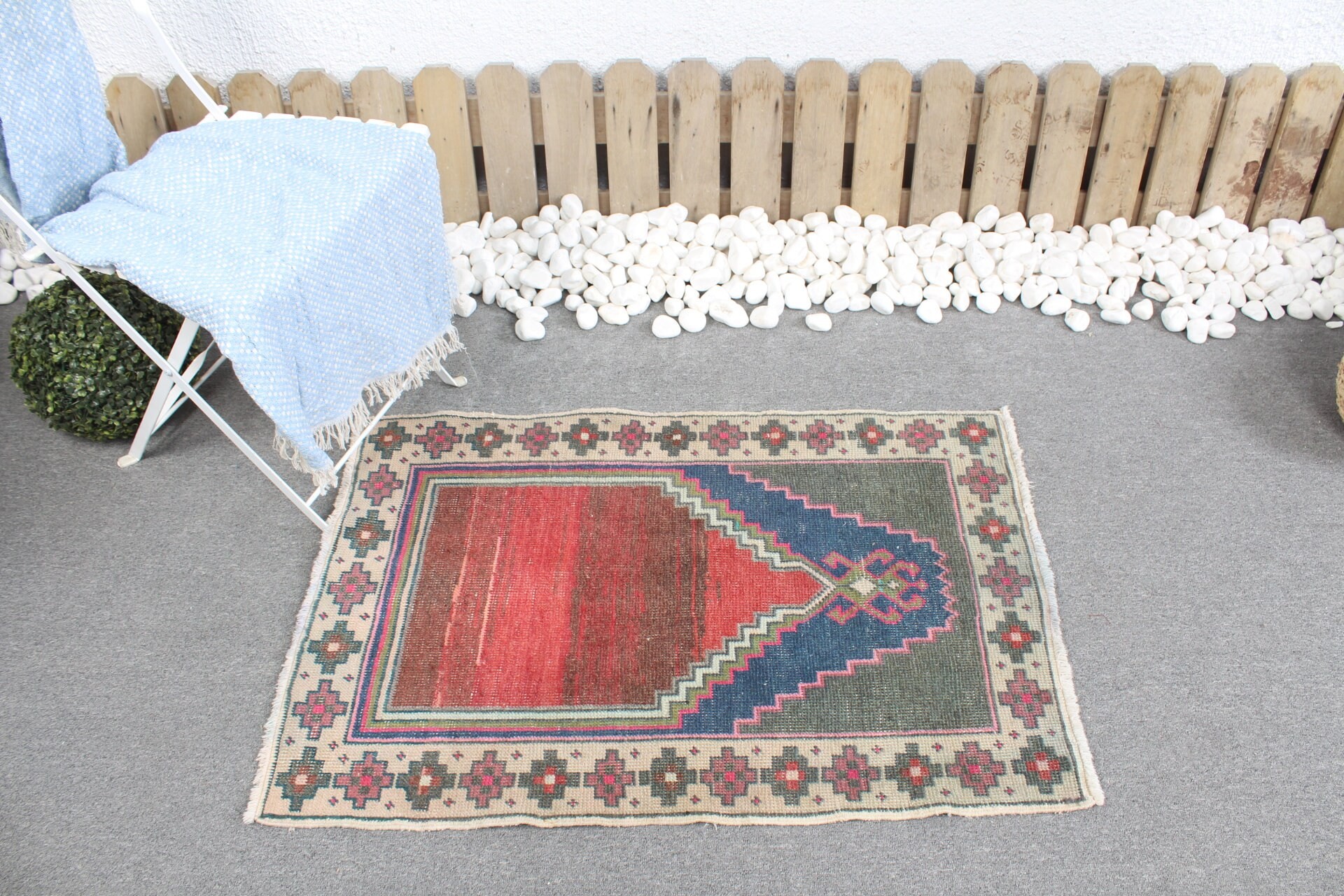 Oriental Rugs, Turkish Rug, 2.3x3.4 ft Small Rug, Entry Rug, Rugs for Bedroom, Wool Rug, Red Bedroom Rug, Vintage Rug, Kitchen Rugs