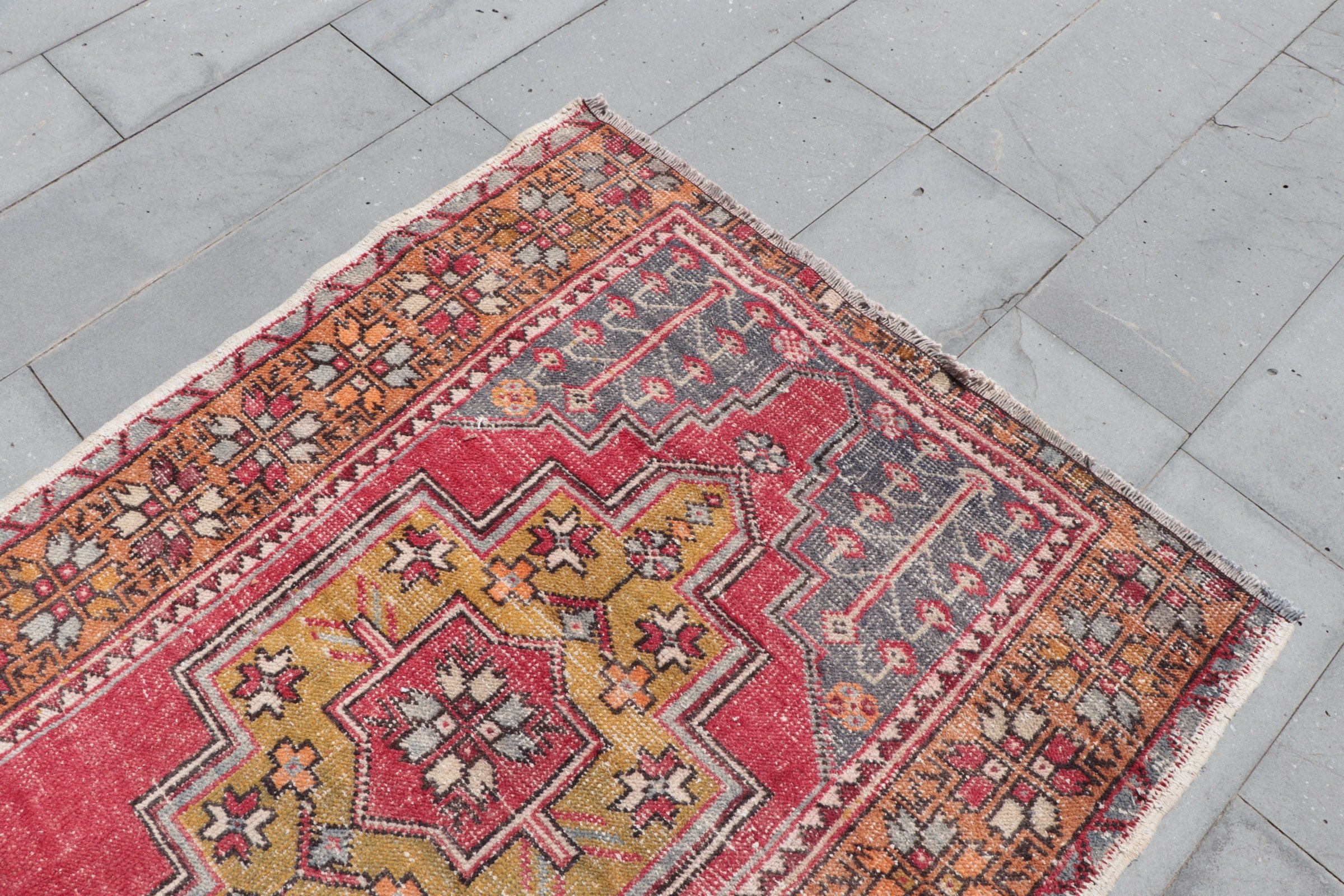 Ethnic Rug, 4.3x8.3 ft Area Rugs, Antique Rug, Rugs for Living Room, Nursery Rug, Red Home Decor Rug, Turkish Rug, Cool Rug, Vintage Rug