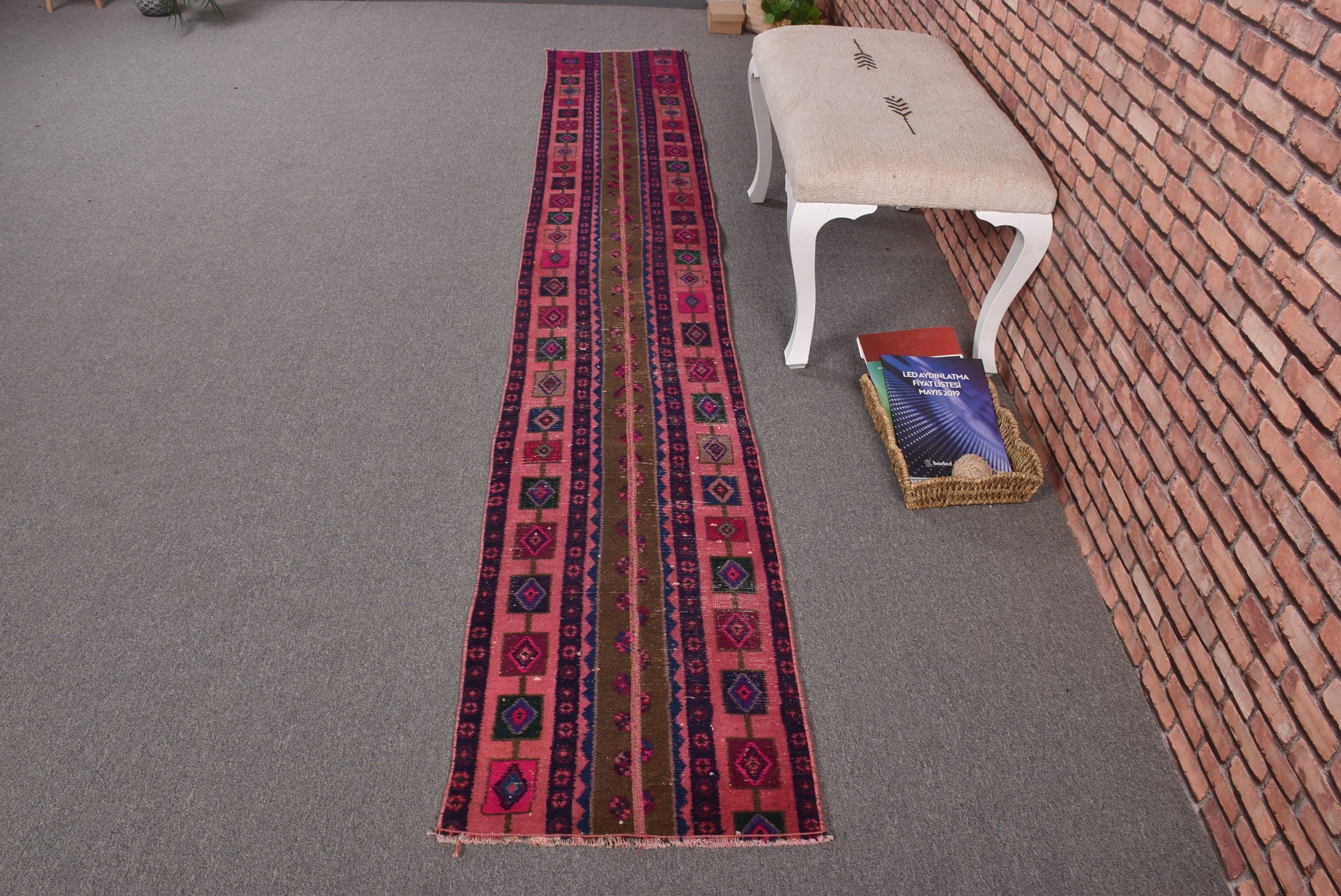 Yatak Odası Halıları, Türk Halıları, Geleneksel Halılar, Koridor Halıları, Lüks Halılar, 1.6x10.4 ft Runner Halıları, Vintage Halı, Mavi Yer Halısı, Koridor Halısı