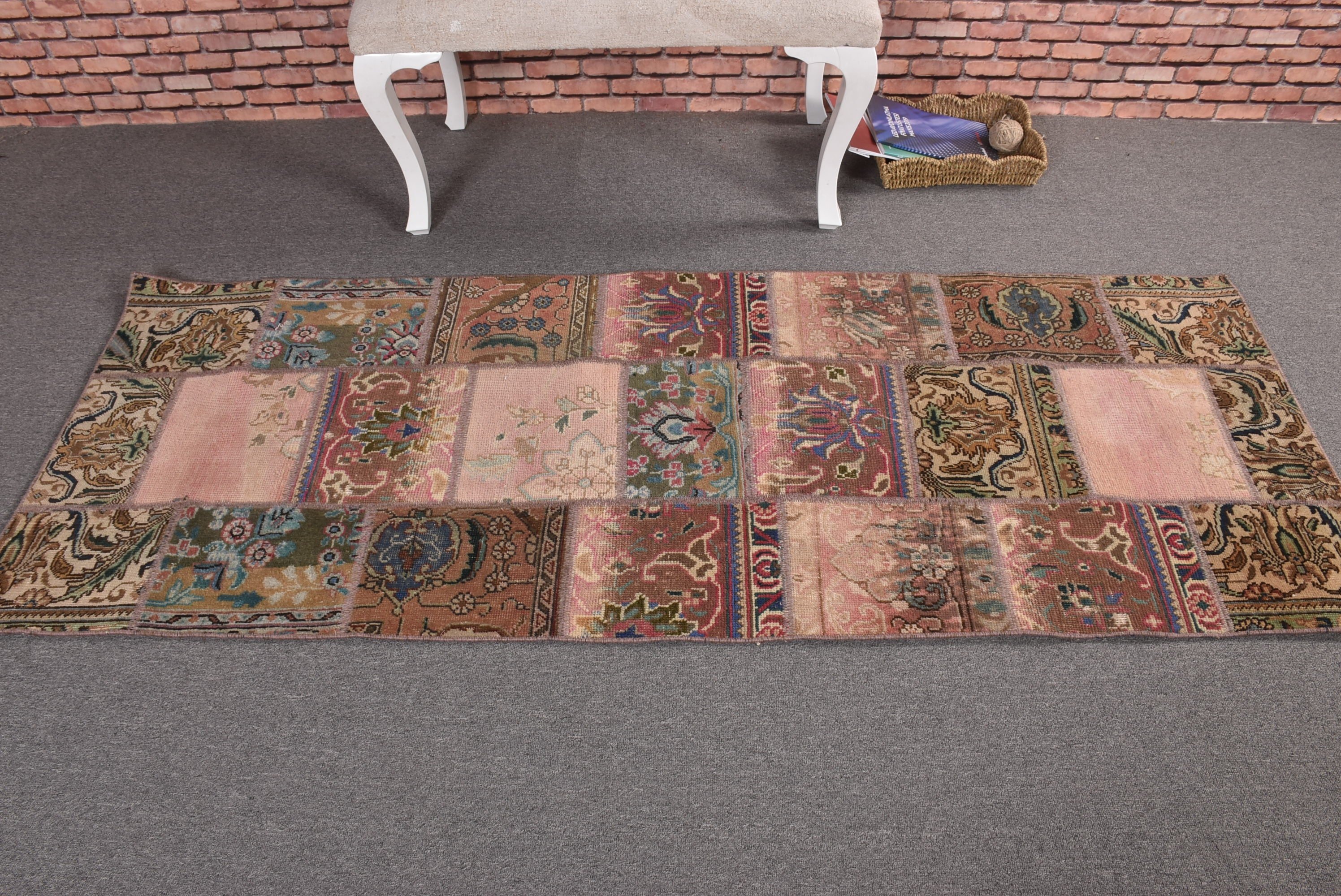 Merdiven Halıları, Ofis Halıları, Vintage Halılar, 2,6x6,9 ft Runner Halıları, Koridor Halıları, Türk Halıları, Bronz Lüks Halı, Havalı Halılar, Boho Halı