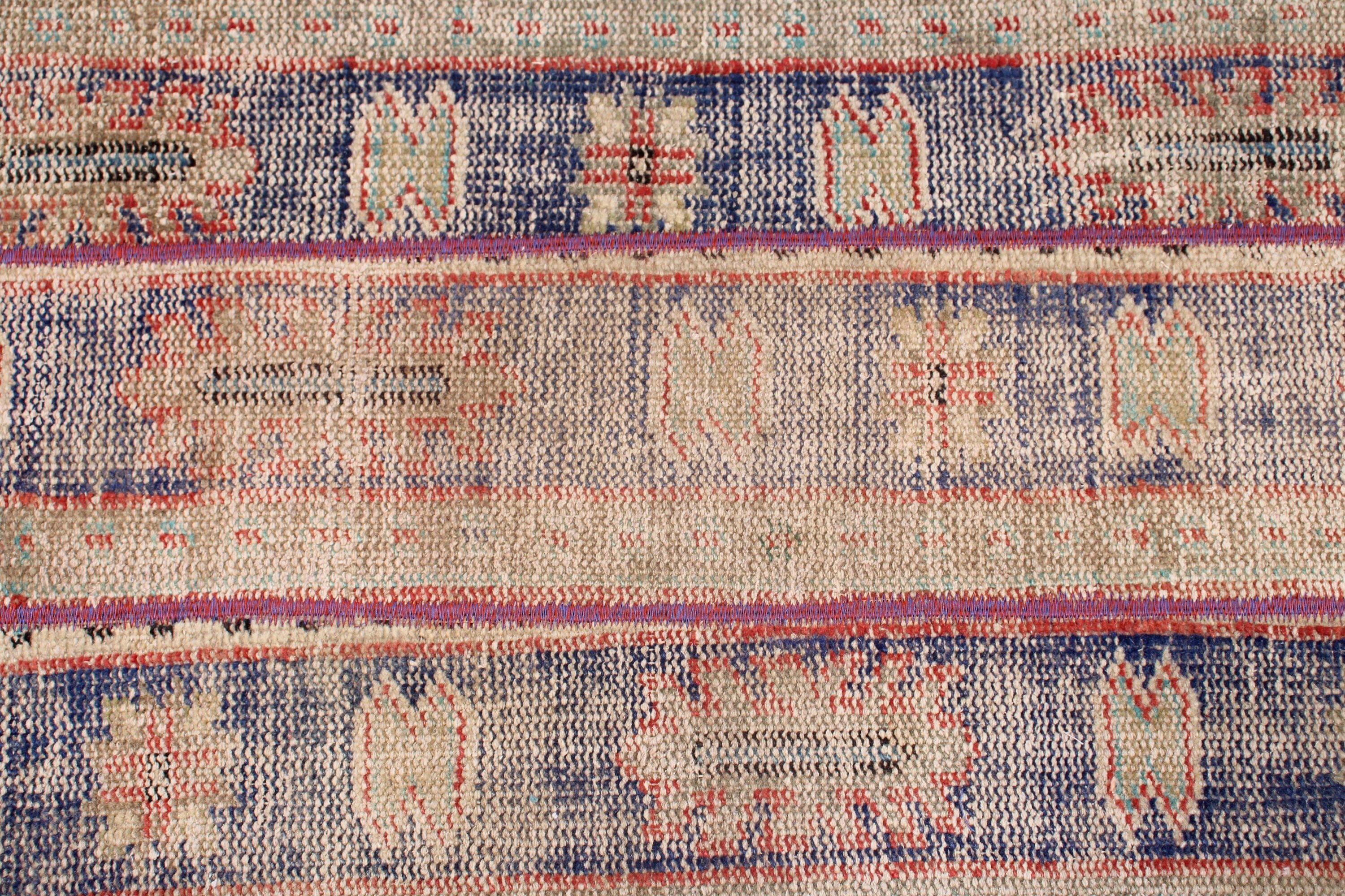 1.8x3.2 ft Küçük Halı, Vintage Halı, Mutfak Halıları, Mavi Yün Halı, Havalı Halılar, Duvara Asılı Halılar, Türk Halıları, Oushak Halısı, Araba Paspas Halıları