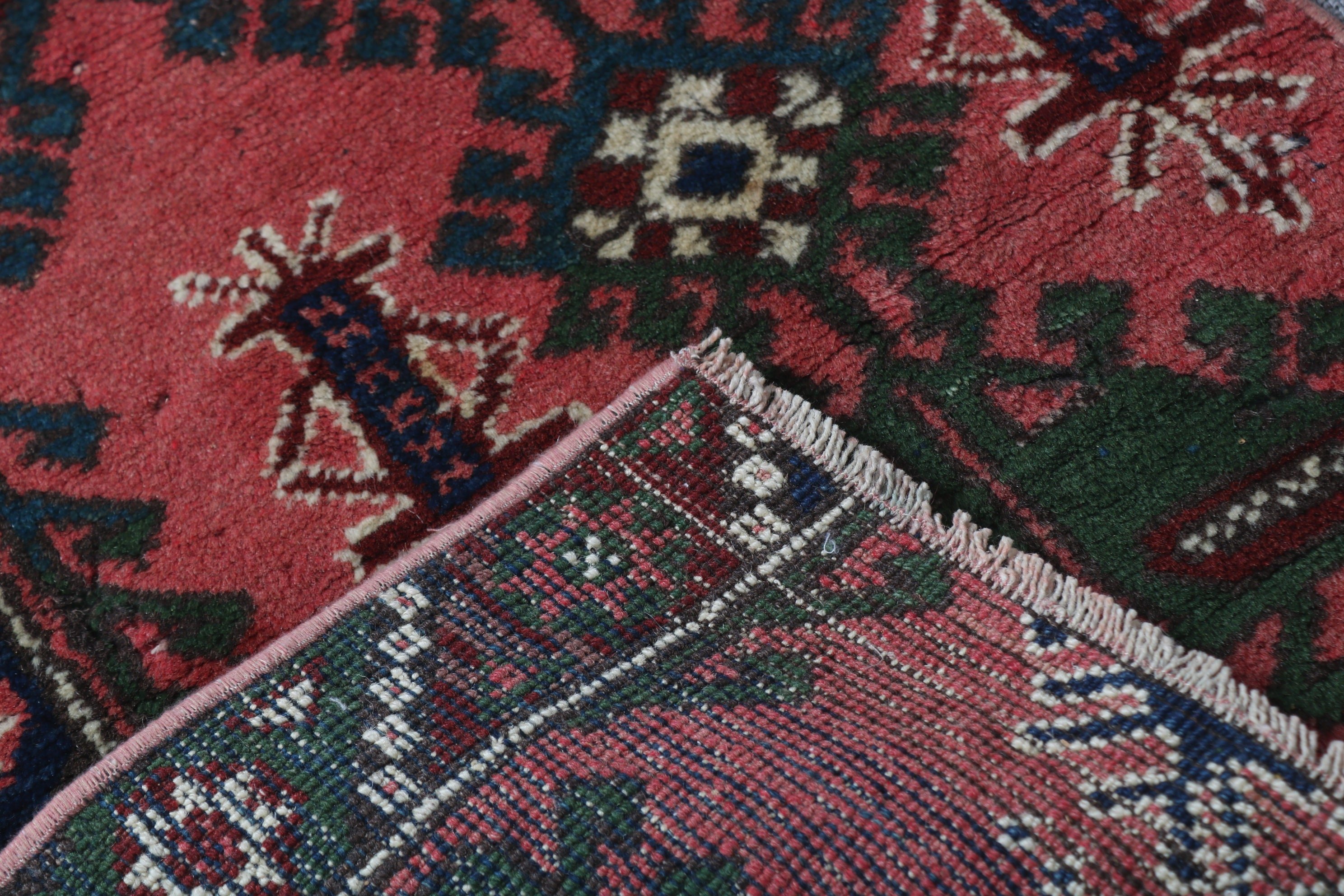 Turkish Rug, Wall Hanging Rug, Kitchen Rug, Bedroom Rug, Pink Moroccan Rug, Vintage Rug, Boho Rug, Home Decor Rugs, 1.7x2 ft Small Rug