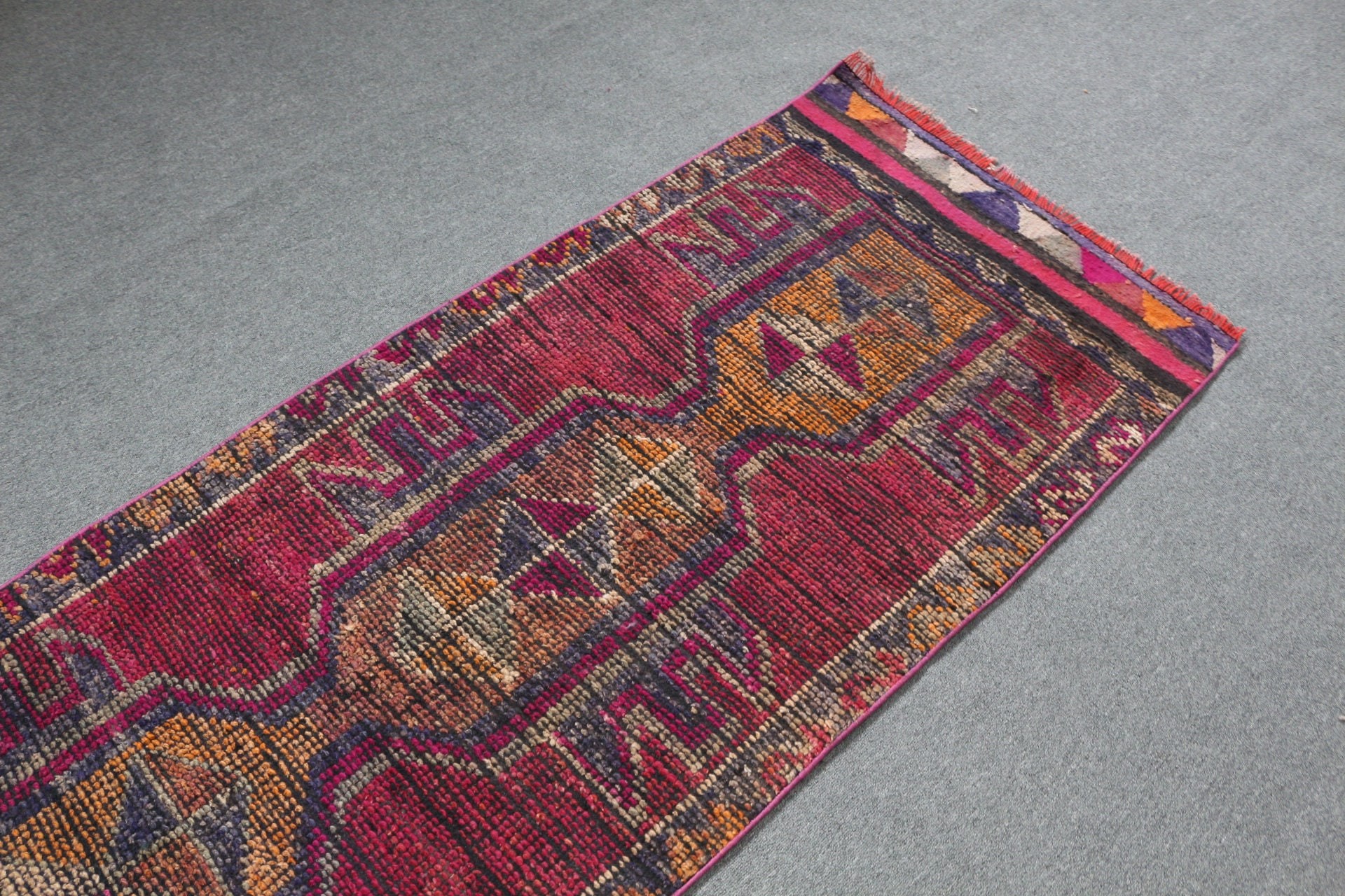 Moroccan Rug, Rugs for Stair, 2.7x9.4 ft Runner Rug, Cute Rugs, Stair Rugs, Turkish Rug, Oriental Rug, Vintage Rug, Purple Home Decor Rugs