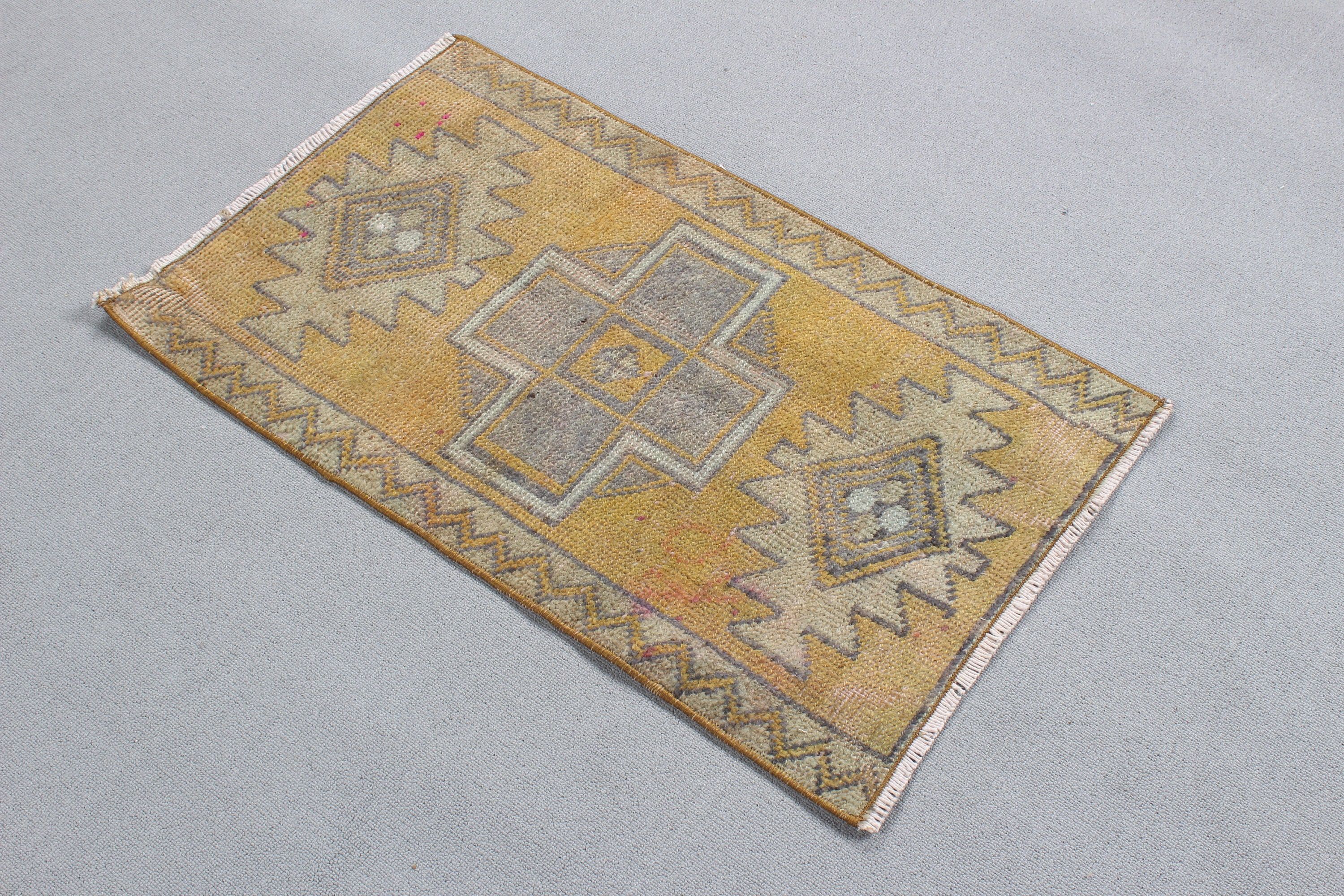 Small Area Rugs, Turkish Rugs, Home Decor Rug, Vintage Rug, Bedroom Rugs, 1.6x2.8 ft Small Rug, Bronze Antique Rugs, Statement Rugs