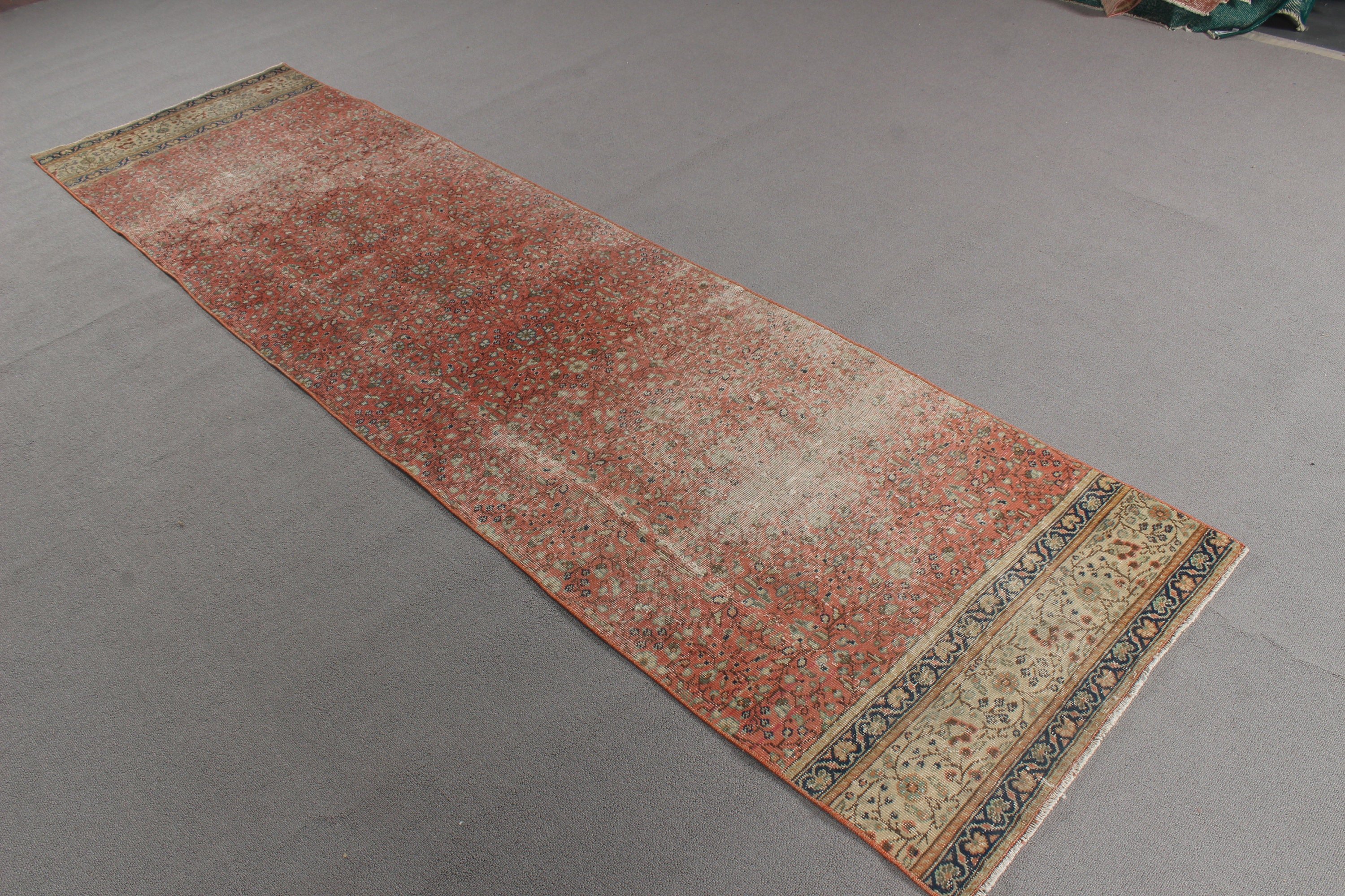 Boho Halı, Geometrik Halı, Türk Halıları, Beni Ourain Runner Halıları, 2.5x9.3 ft Runner Halısı, Vintage Halı, Anadolu Halıları, Bej Anadolu Halısı