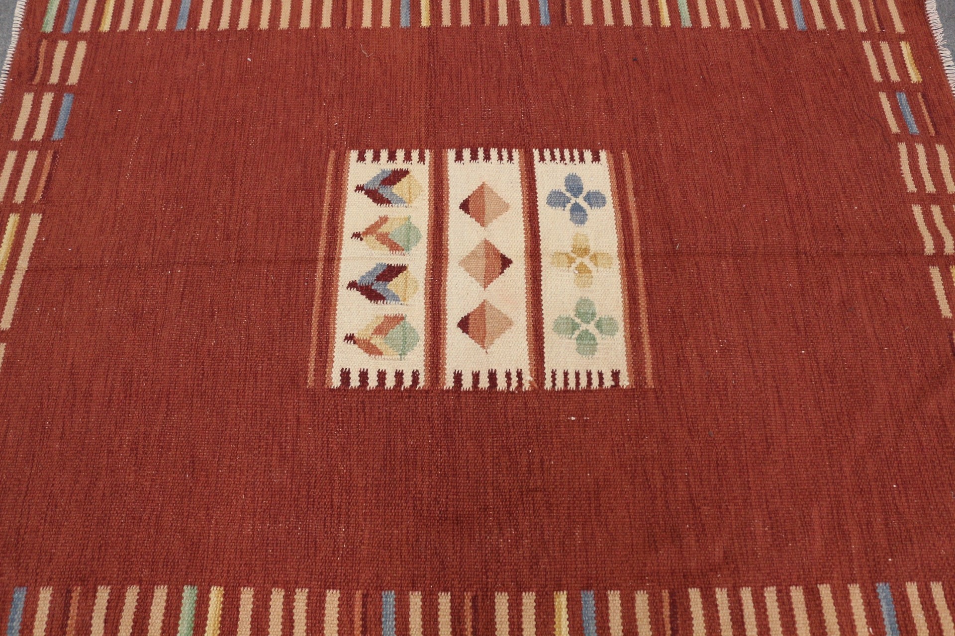 Kahverengi Yün Kilim, Türk Kilim, Antik Kilim, Ev Kilim, Antre Kilim, Yatak odası Kilim, 133x180 cm Oturma odası Kilim, Yemek odası Kilim