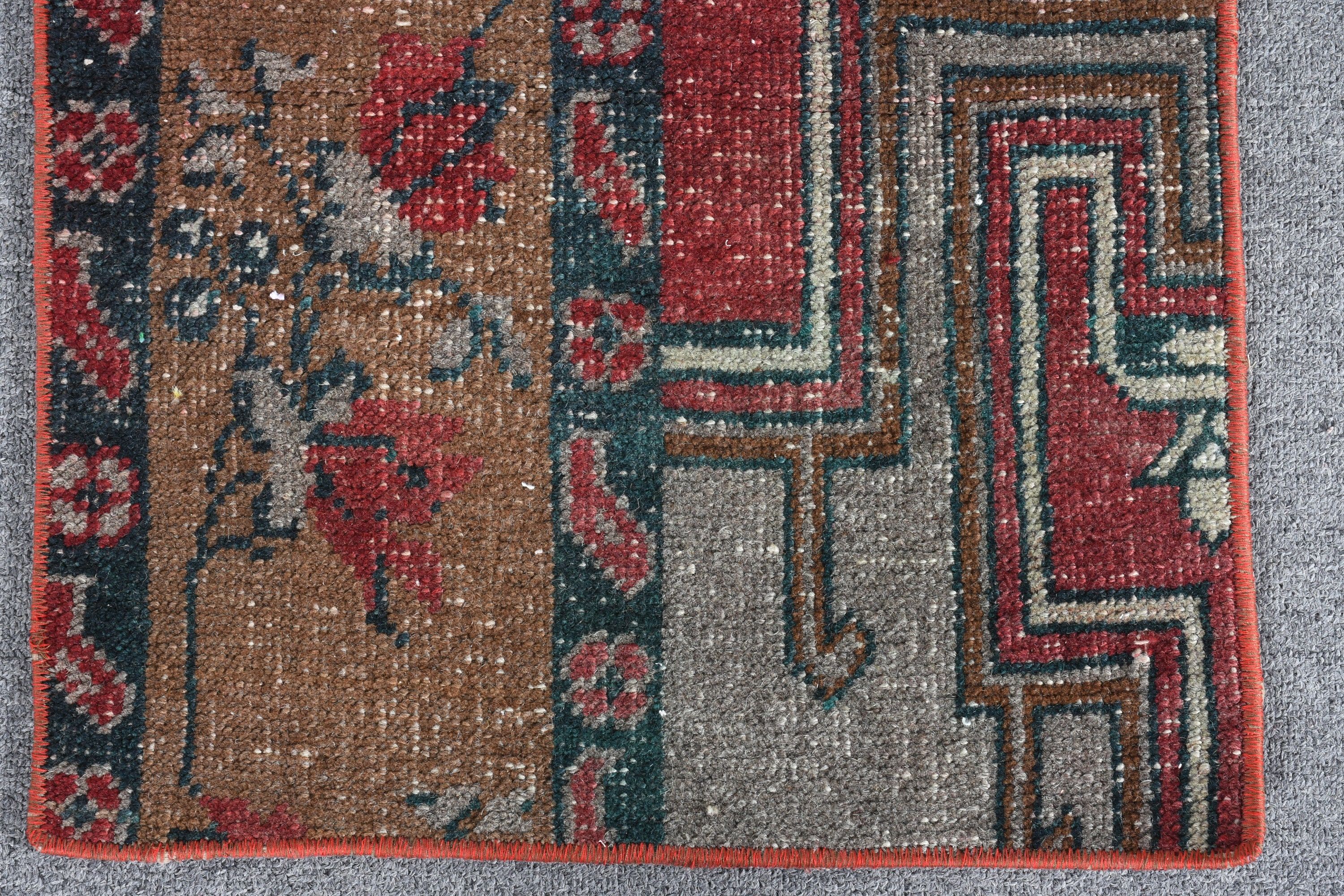 Turkish Rug, Nursery Rug, Pastel Rug, 1.5x3.4 ft Small Rugs, Anatolian Rugs, Vintage Rug, Red Anatolian Rug, Wall Hanging Rug, Moroccan Rug